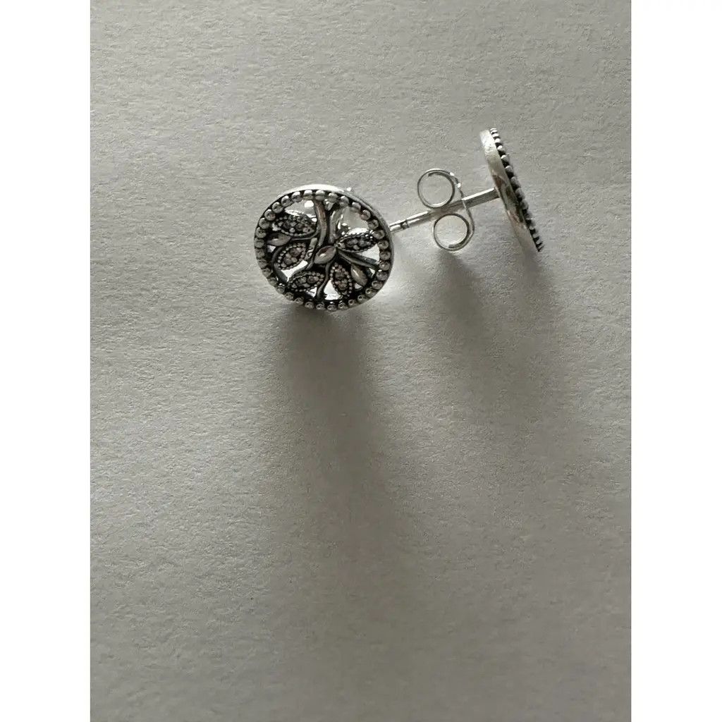 pandora Pandora Sparkling Family Tree Stud Earrings Size ONE SIZE - 6 Thumbnail