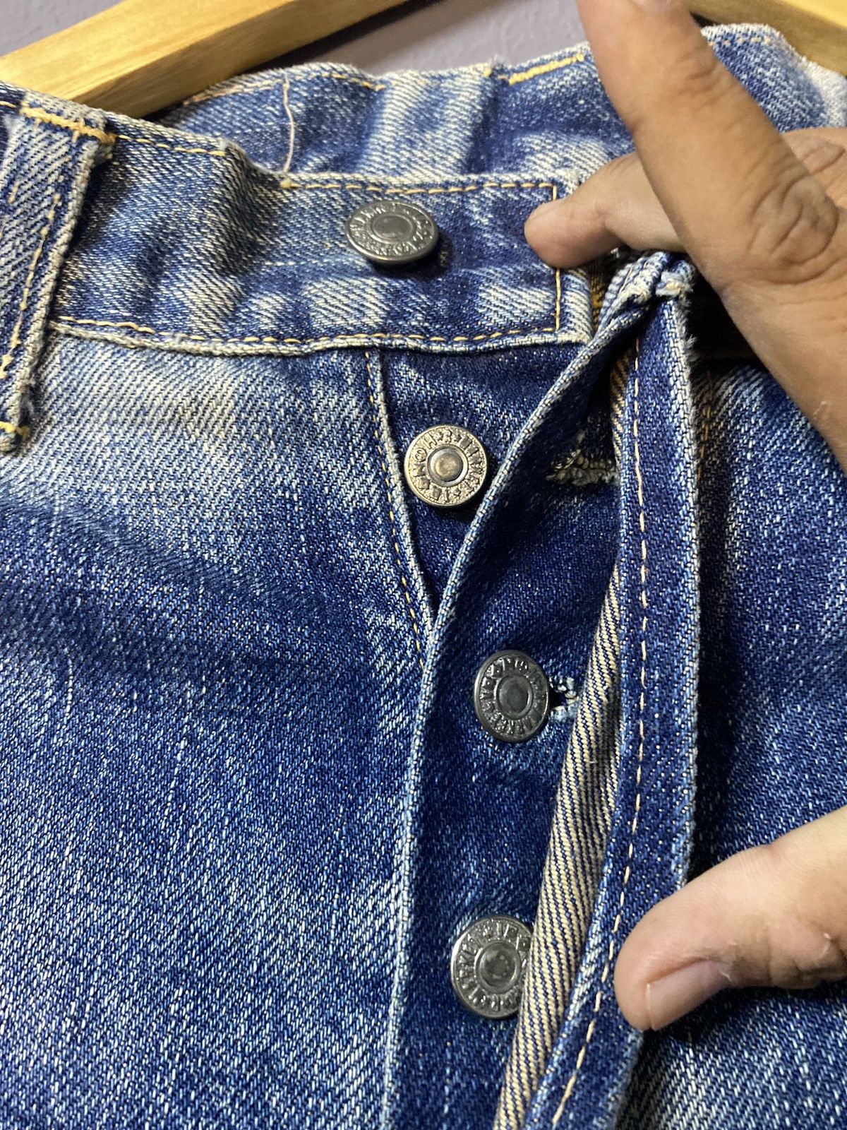 Blue Blue Japan Blue blue japan distressed selvedge denim Size US 28 / EU 44 - 6 Thumbnail