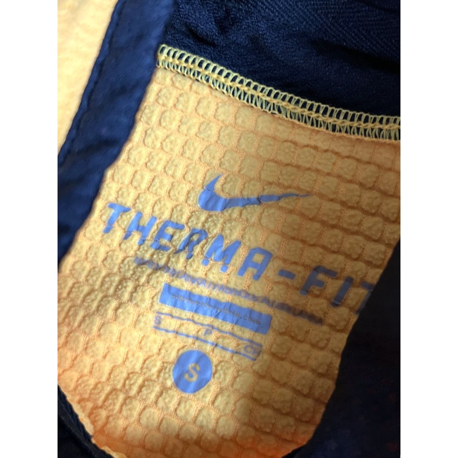 Nike VINTAGE Nike Therma 1/4 Zip Jacket Mens S Pittsburgh Steelers Yellow 100% Cotton Activewear Nike Therma U4 For Men Size US S / EU 44-46 / 1 - 5 Thumbnail