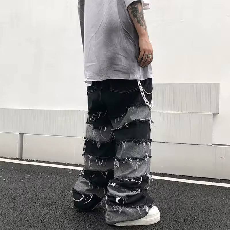 Japanese Brand × Vintage vintage jeans with tassels Size US 38 / EU 54 - 7 Thumbnail