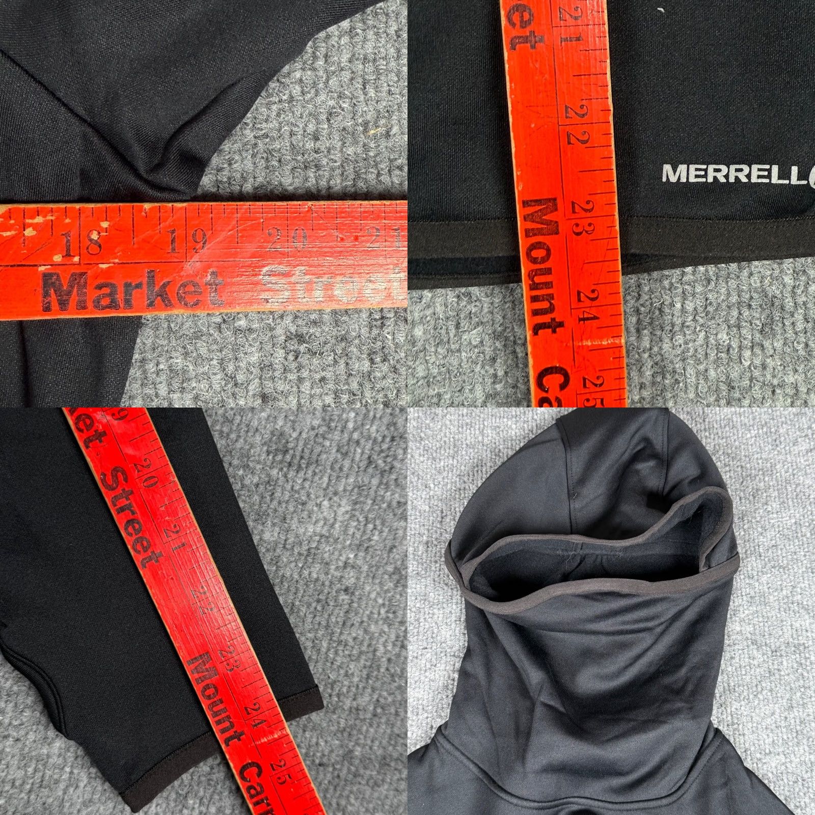 Merrell Merrell Hoodie M Select Regulate Black Fleece Outdoor Hooded Pullover Thumbhole Womens Size M / US 6-8 / IT 42-44 - 8 Thumbnail