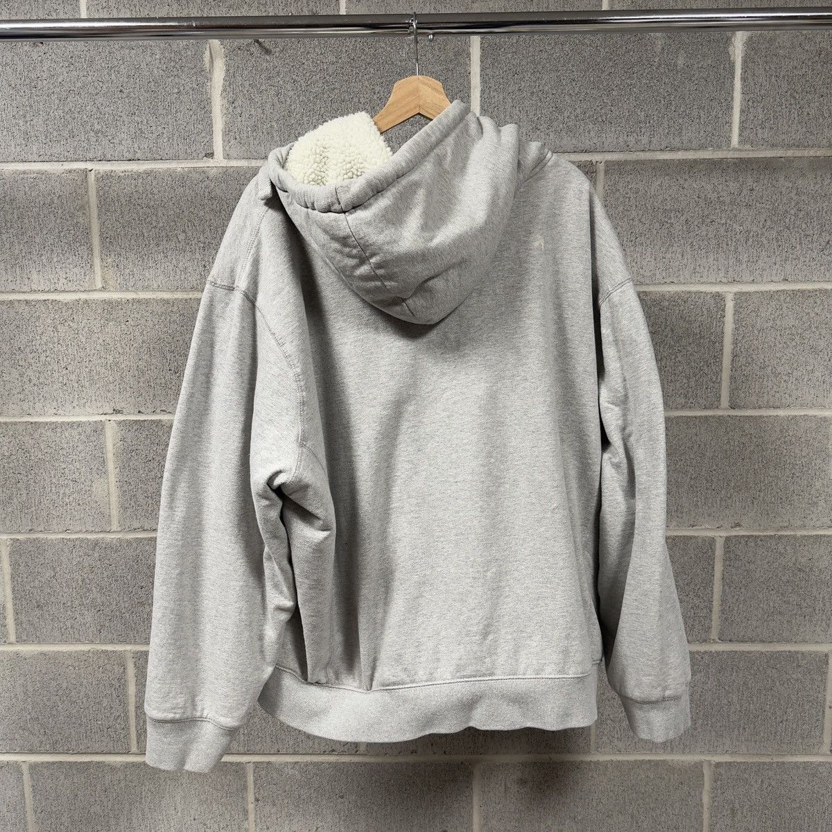 Vintage Faded Sherpa Fleece Lined Zip Up Hoodie ERD Grunge Size US XXL / EU 58 / 5 - 2 Thumbnail