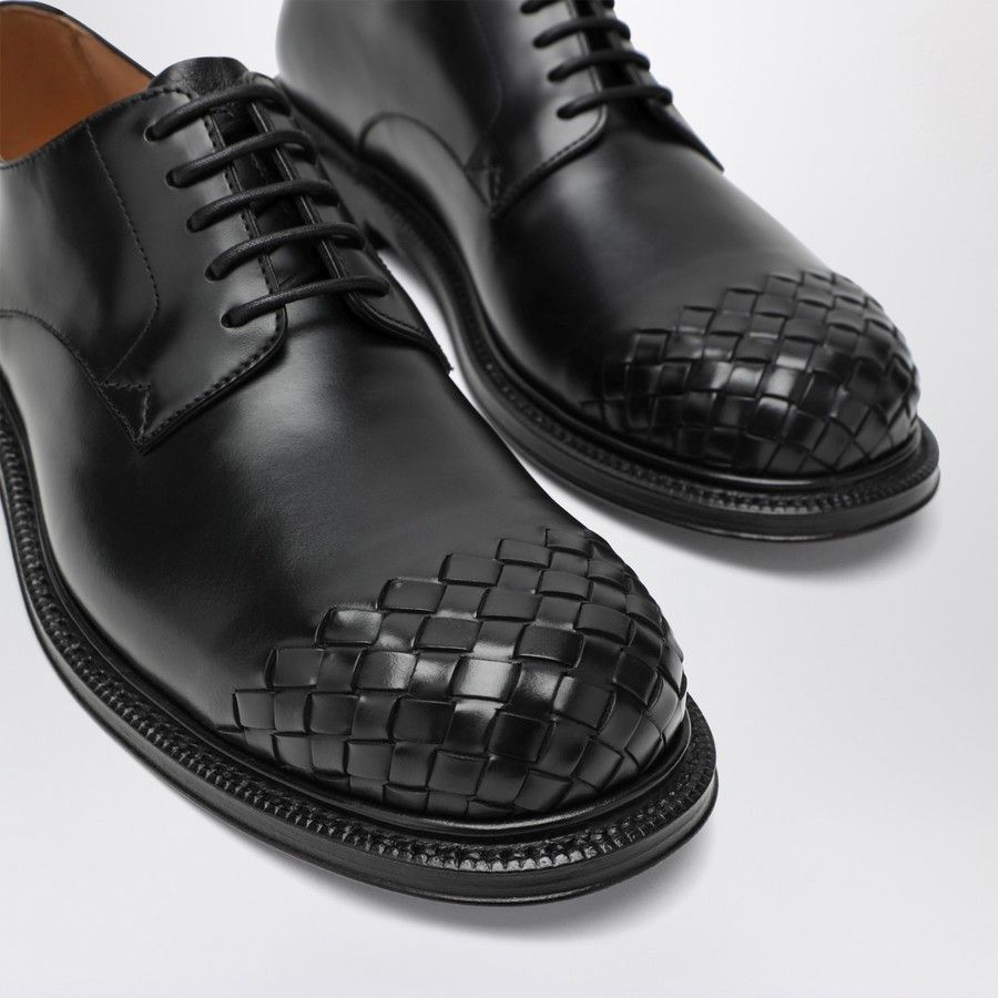 Bottega Veneta o1d2blof0226 Lace-Up Shoes in Black Size US 7 / EU 40 - 5 Thumbnail