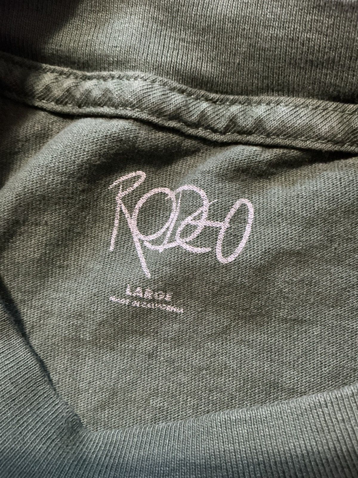 Other Rodeo Made In California Green Graphic Crewneck S/S T-Shirt Size US L / EU 52-54 / 3 - 7 Thumbnail