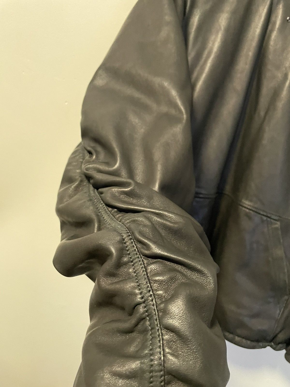 Balenciaga Balenciaga Leather Hoodie Size US M / EU 48-50 / 2 - 3 Thumbnail
