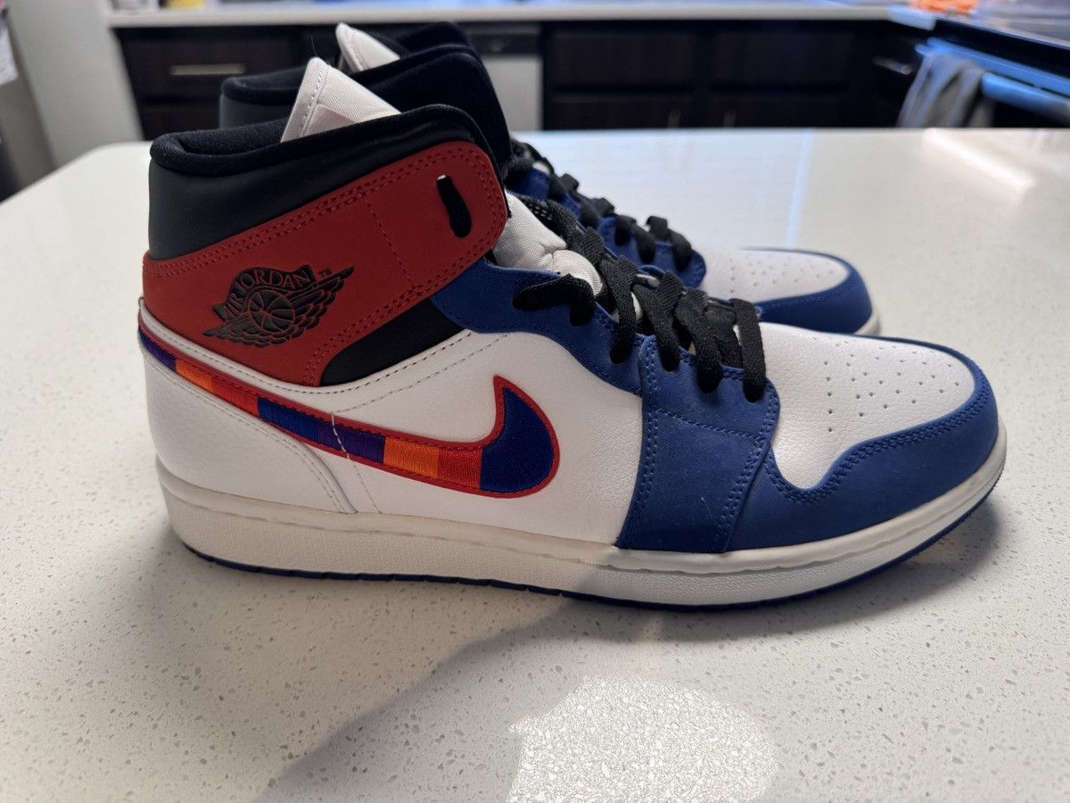 Jordan Brand × Nike Jordan 1 Mid - Multi Color Swoosh Size US 11 / EU 44 - 2 Thumbnail
