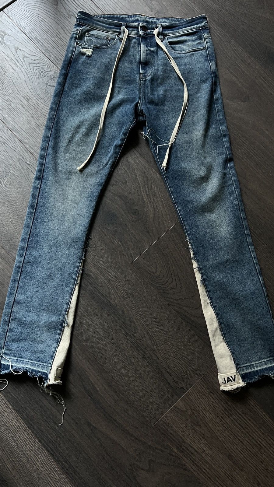 Val Kristopher Val Kristopher Drawstring Straight Leg Jeans Size US 32 / EU 48 - 1 Thumbnail