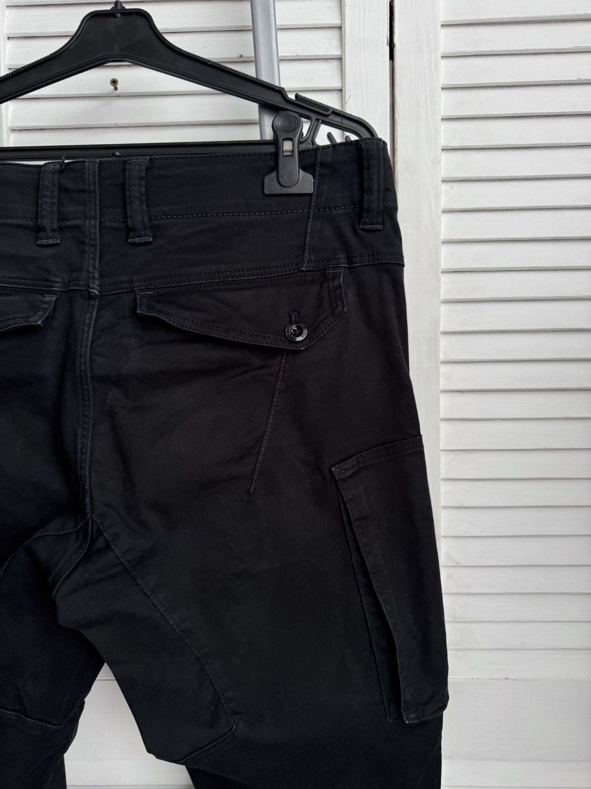 G-Star G-Star RAW 3D Skinny Cargo Black Pants 33x30 Size US 33 - 11 Thumbnail