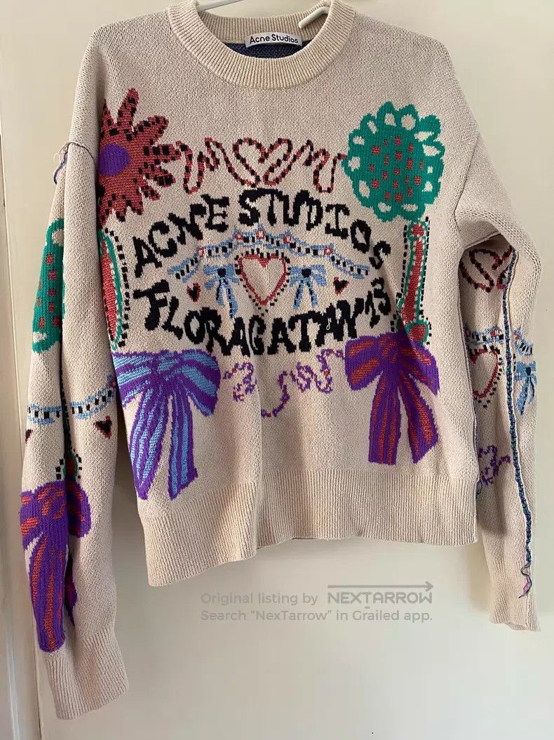 Acne Studios Acne Studios Christmas Special Embroidered Pattern Sweater Size US S / EU 44-46 / 1 - 1 Thumbnail