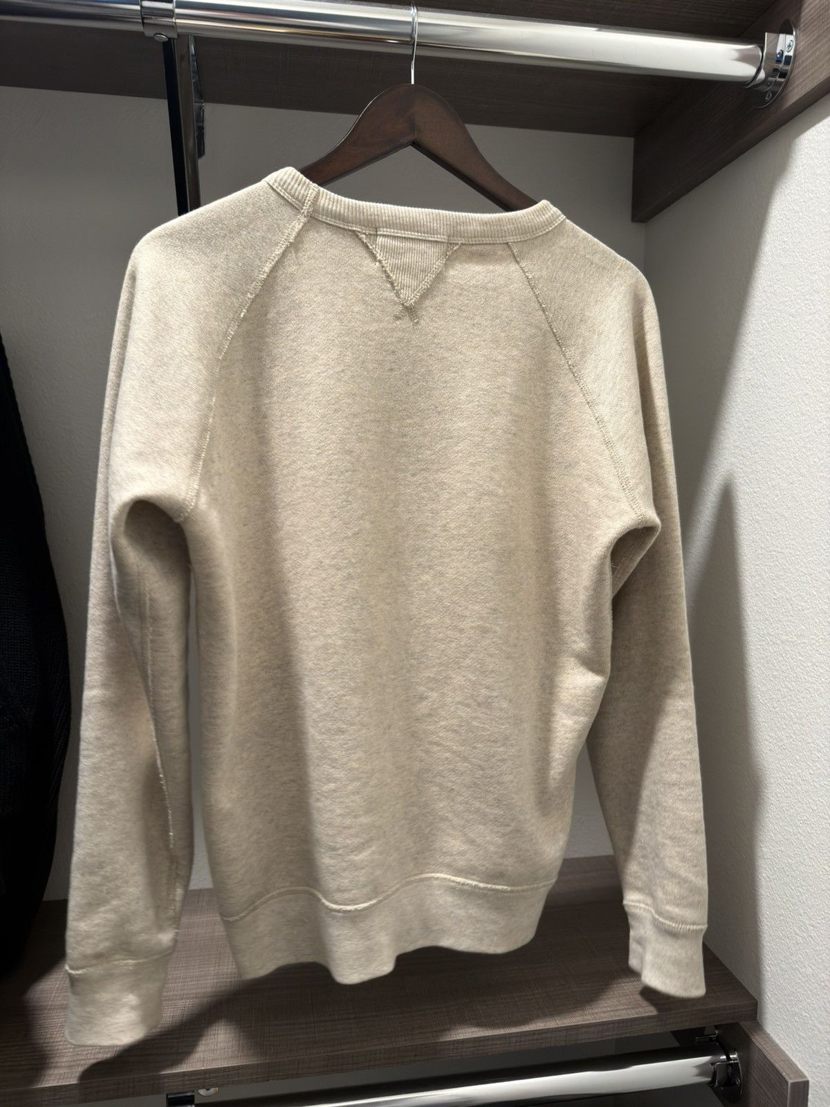RRL Ralph Lauren RRL Logo Cotton Fleece Oatmeal Heather Size US S / EU 44-46 / 1 - 2 Thumbnail