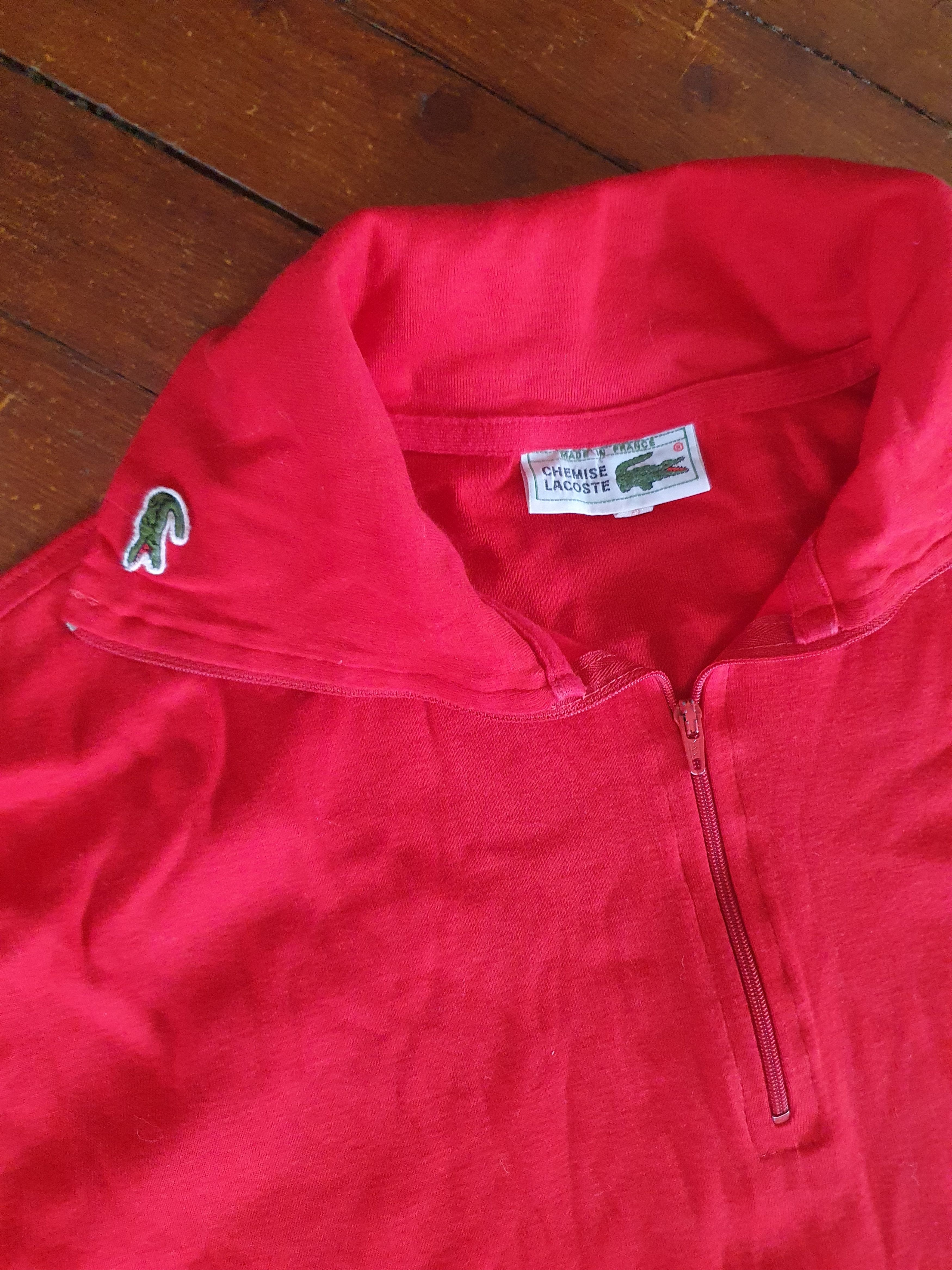 Lacoste Lacoste Chemise Vtg 1/4 zip Long Sleeve polo sz S Size US S / EU 44-46 / 1 - 2 Thumbnail