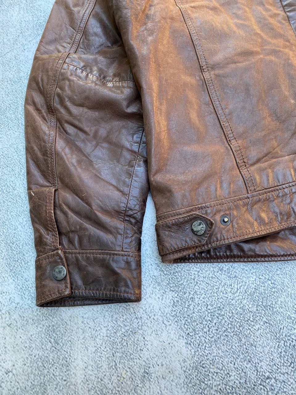 Other Leather Faded Avant Garde brown Rick Owens style Jacket Size US XL / EU 56 / 4 - 18 Thumbnail