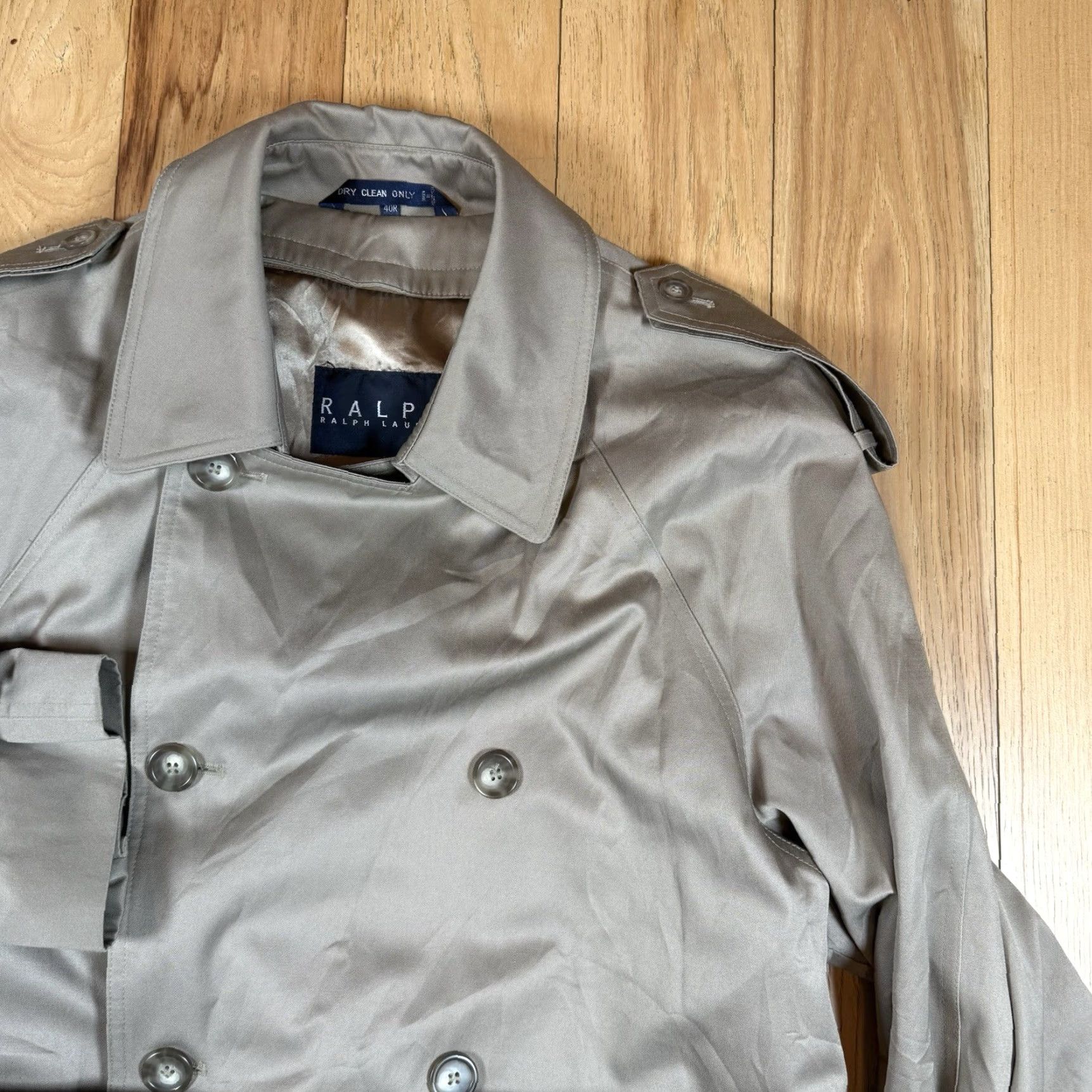 Ralph Lauren Ralph Lauren Trench Coat Mens 40R Cotton Blend Insulated Brown Size US L / EU 52-54 / 3 - 4 Thumbnail