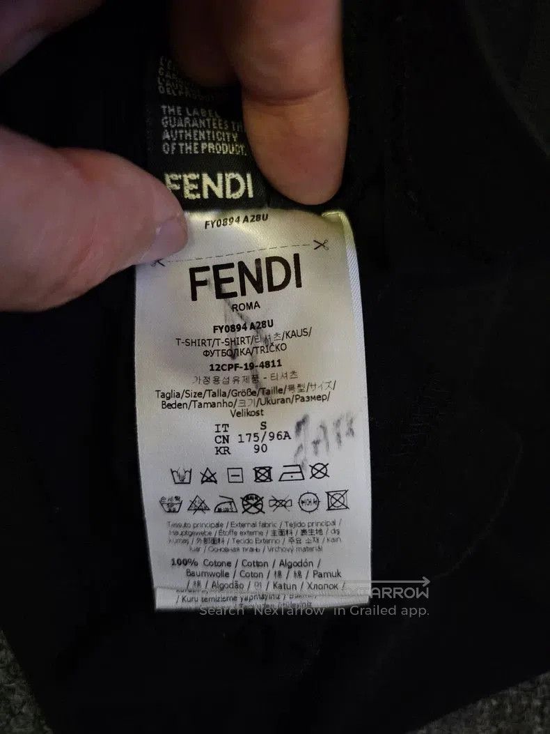 Fendi Fendi FF Embroidered Short Sleeve T. Size US S / EU 44-46 / 1 - 7 Thumbnail