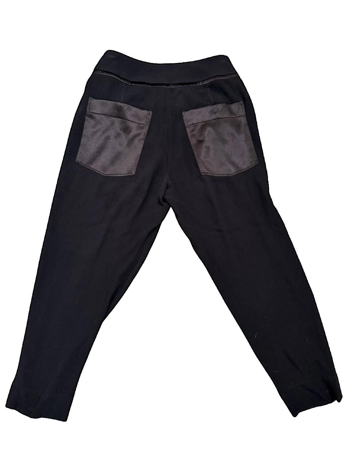 Helmut Lang Helmut Lang Black Pleated Tuxedo Trousers – Size 0 Size 25" / US 0 / IT 36 - 4 Thumbnail