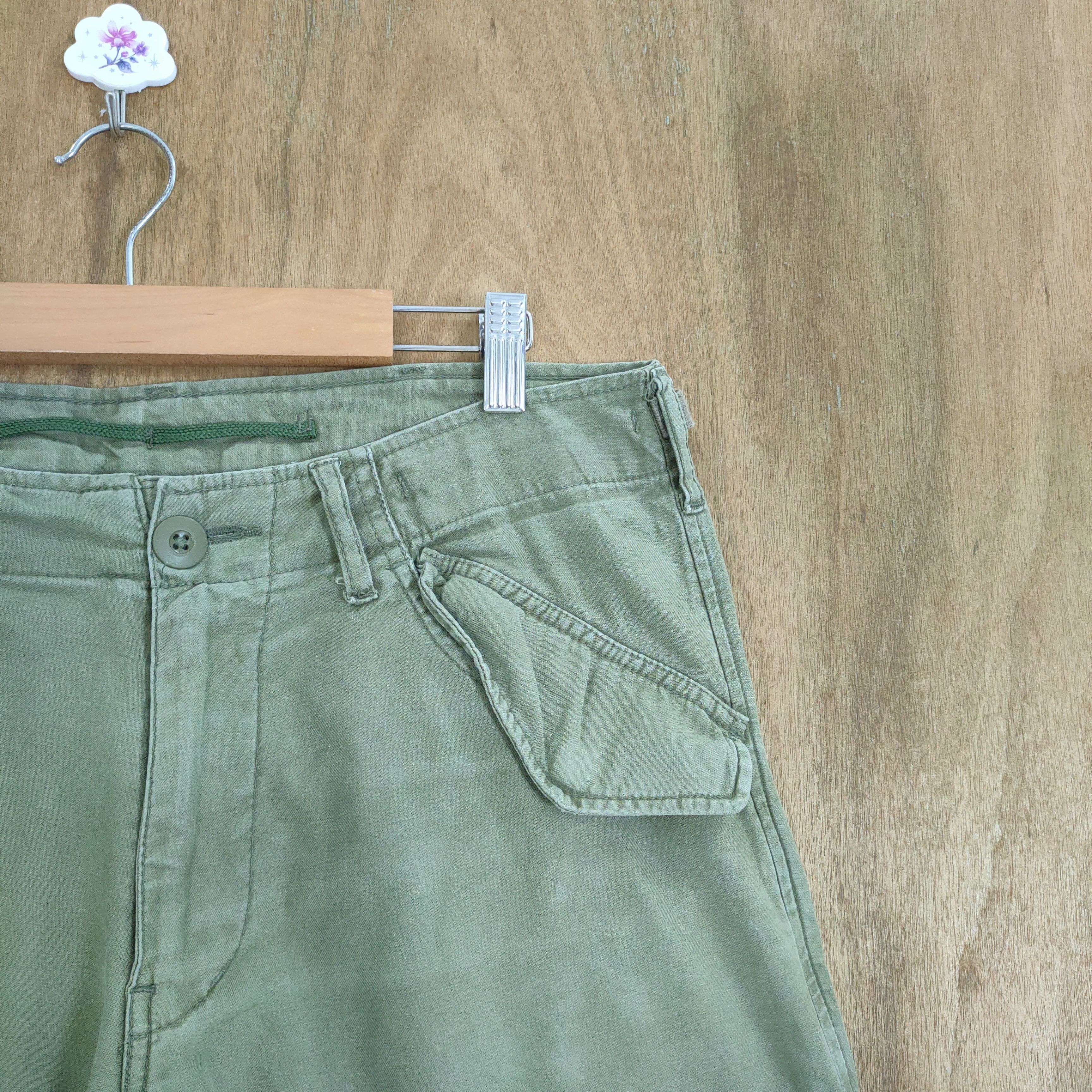 Japanese Brand VINTAGE B NUMBER GREEN CARGO PANTS Size US 32 / EU 48 - 5 Thumbnail