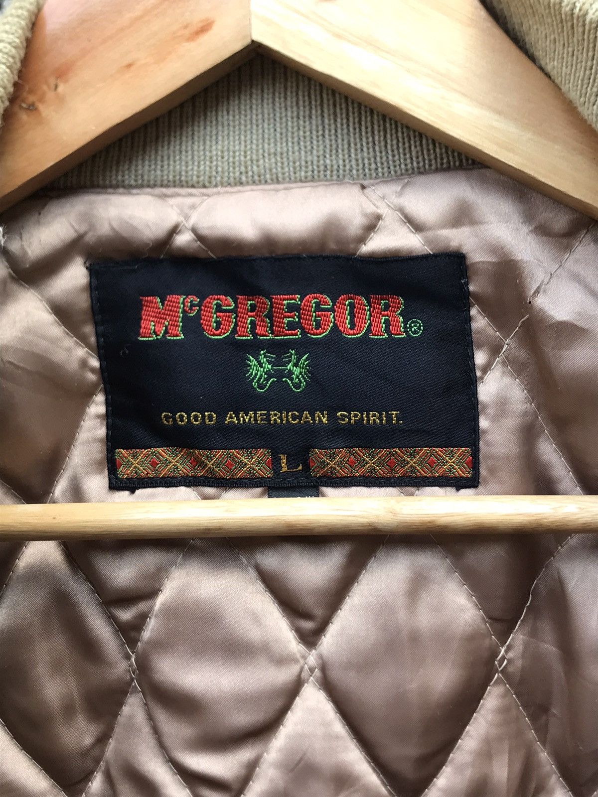 McGregor × Vintage ⚡️Vintage 90s Mc Gregor Wool Bomber Jacket Size US L / EU 52-54 / 3 - 7 Thumbnail