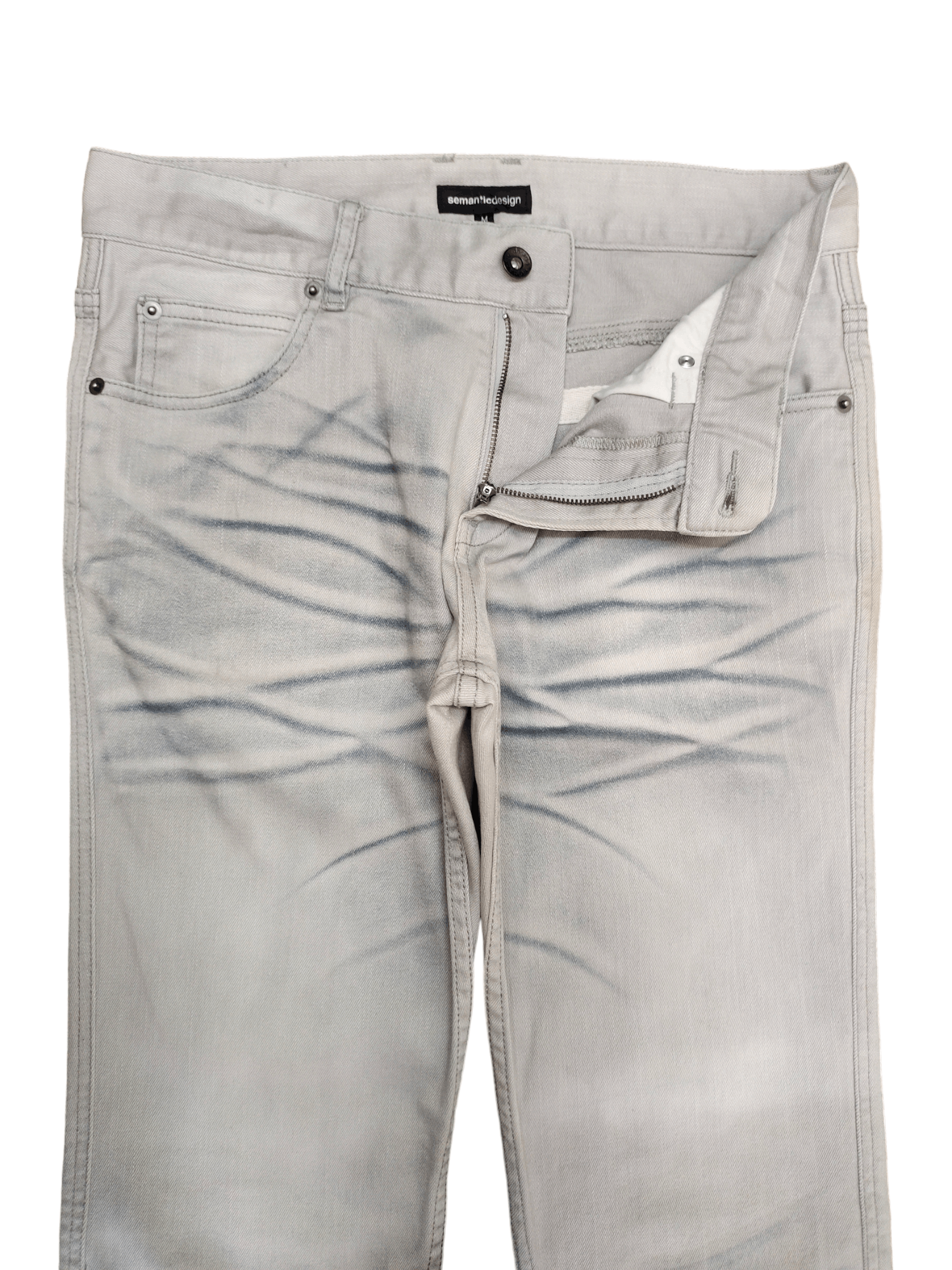 semanticdesign Semantic Design Clawmark Charcoal Design Denim Jeans Size US 31 - 9 Thumbnail