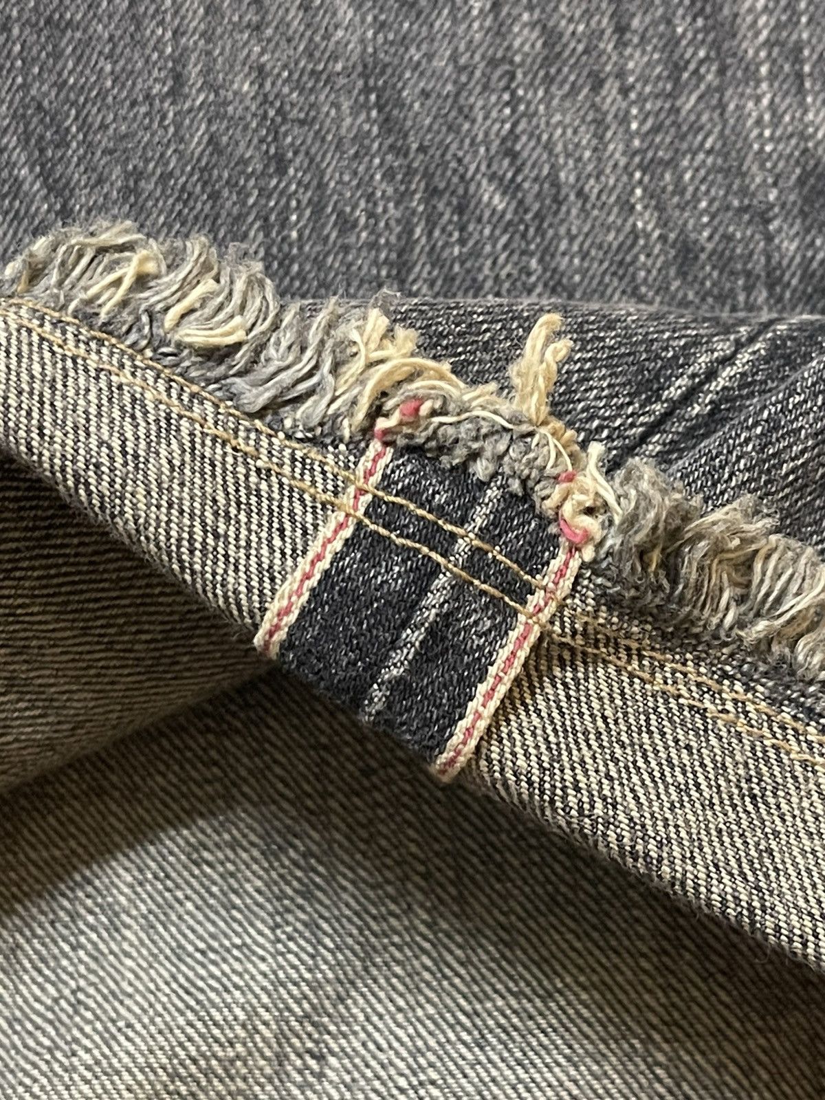 Edwin 💥Deadstock💥 BNWT Vintage Edwin 505 Selvedge Wide Leg Distres Size US 34 / EU 50 - 11 Thumbnail