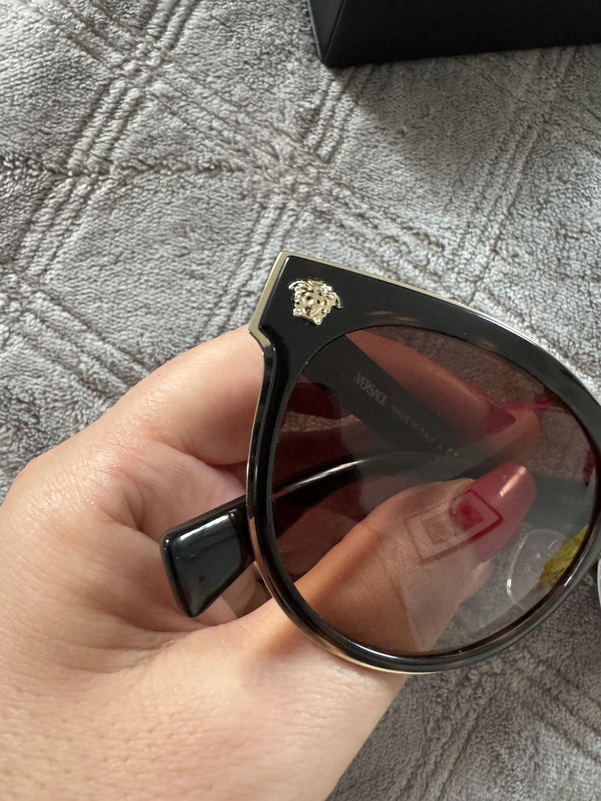 Versace Versace Women’s Sunglasses Havana brown/gold metal Mod 2198 Size ONE SIZE - 12 Thumbnail