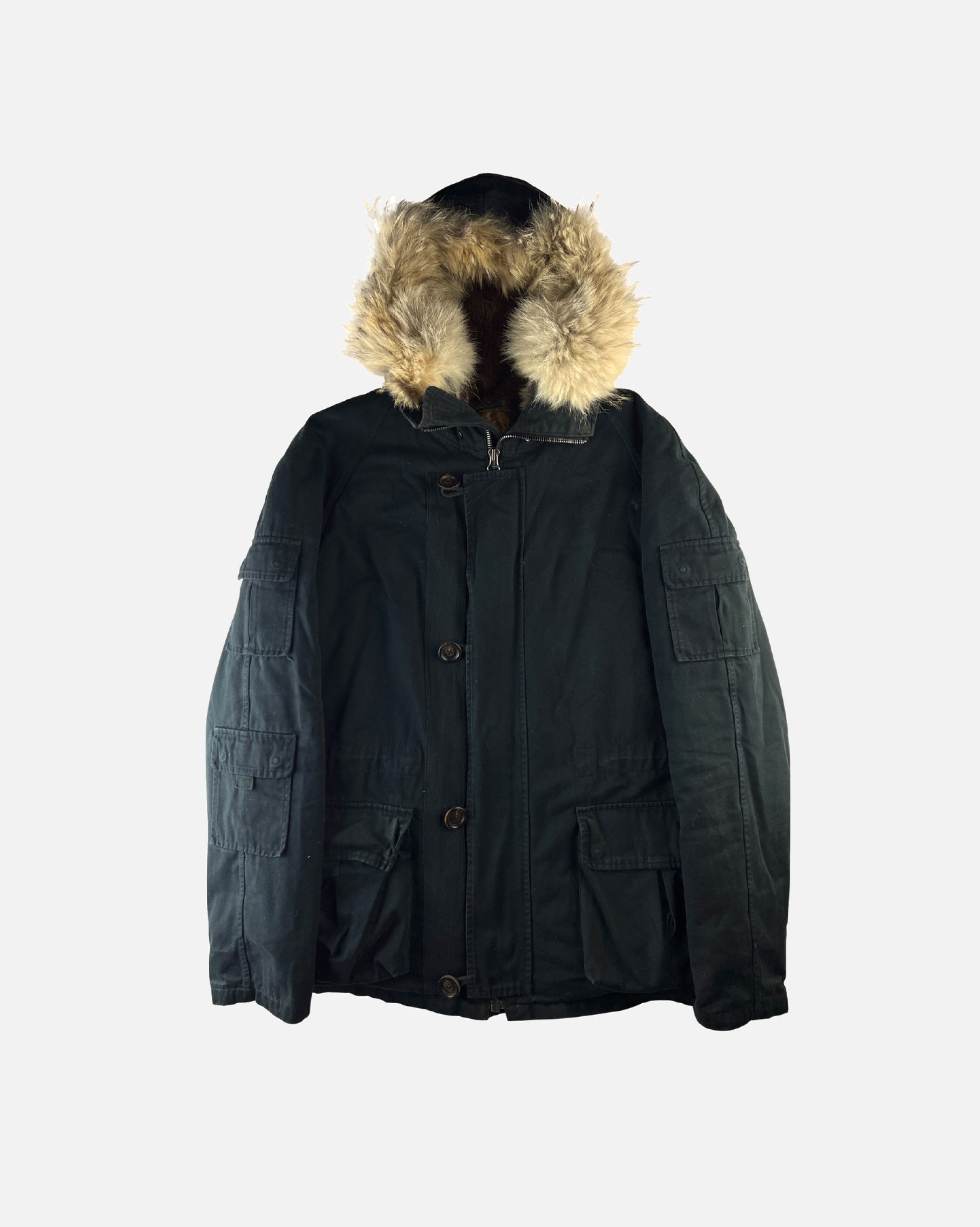 Yves Salomon Yves Salomon Black Fur Parka Jacket Size US S / EU 44-46 / 1 - 1 Thumbnail