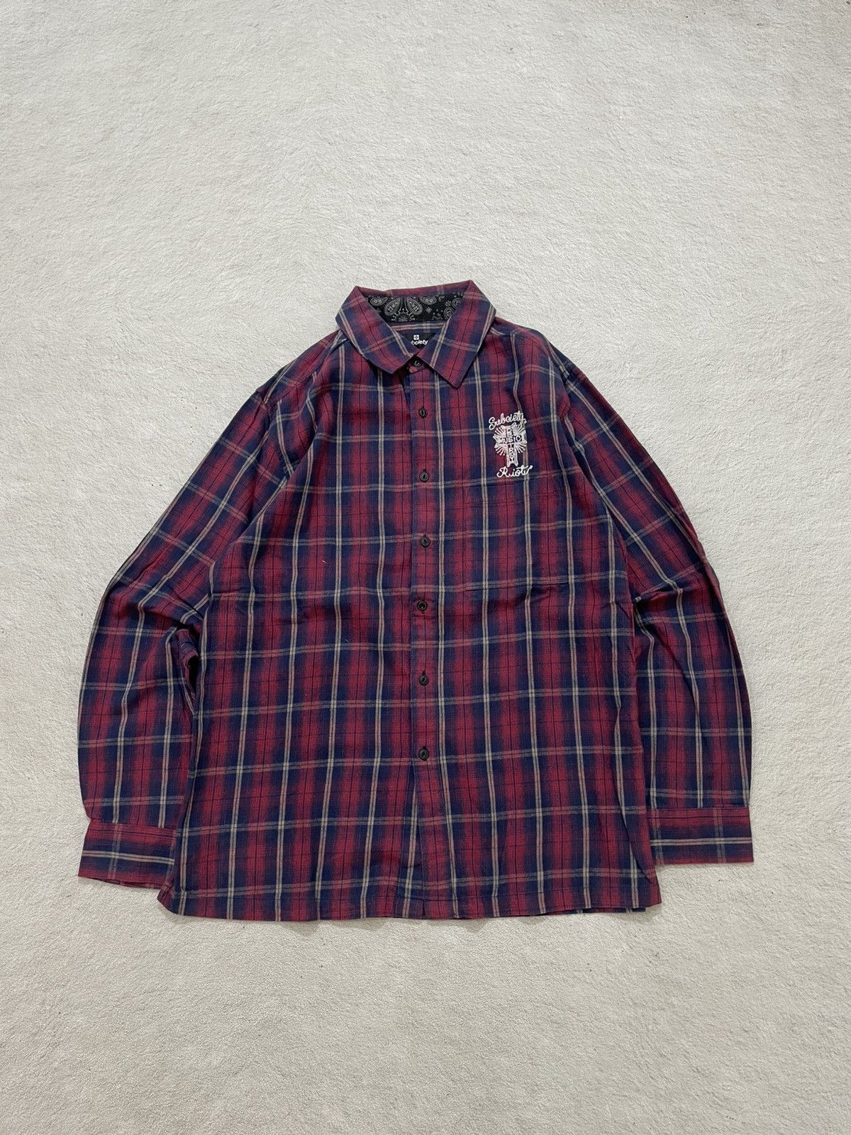 If Six Was Nine 2000s Subciety Music Riot Plaid Shirt ifsix Hysteric LGB Y2K Size US L / EU 52-54 / 3 - 2 Thumbnail