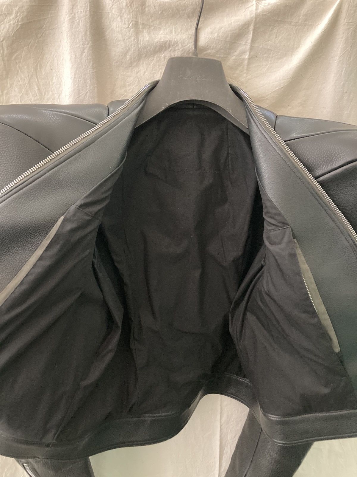 Rick Owens NEVER WORN/ Rick Owens Black Kunst Leather Jacket Size US M / EU 48-50 / 2 - 11 Thumbnail