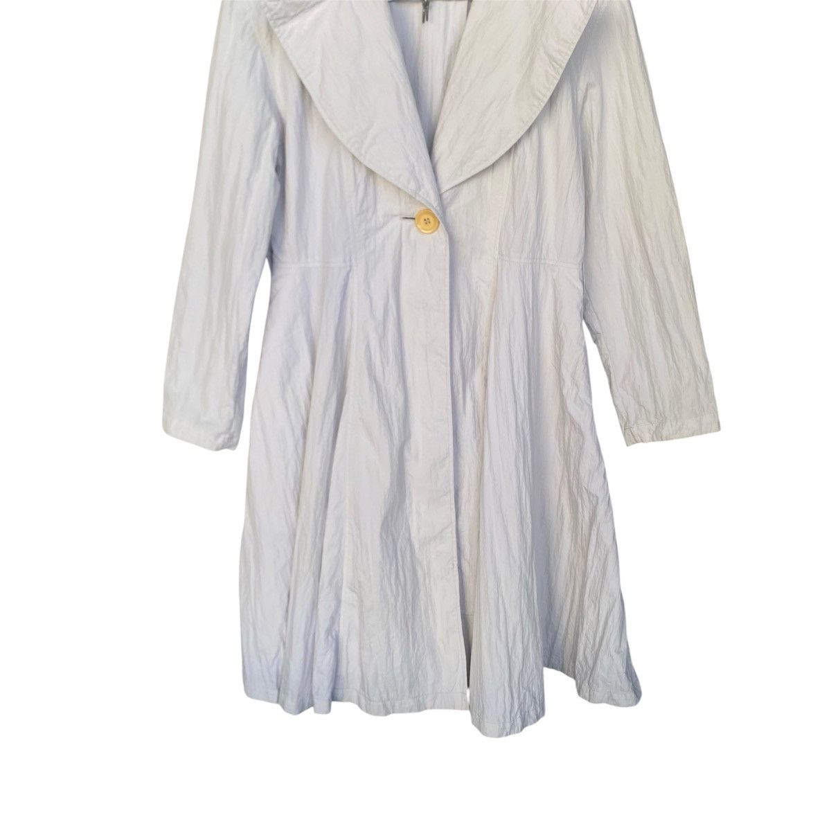 Issey Miyake 🔥Archived🔥Issey Miyake i.S. Vintage Flared Long Coat Jacket Size M / US 6-8 / IT 42-44 - 7 Thumbnail