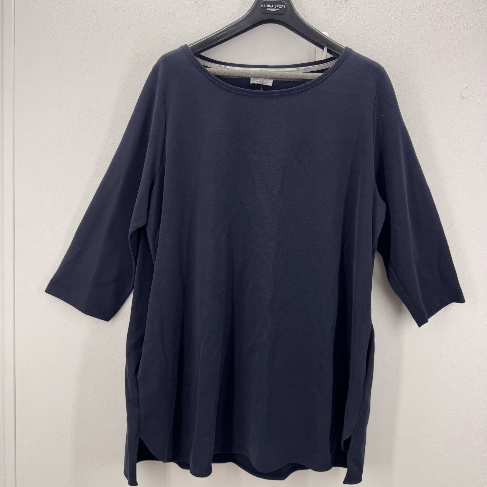 Marina Rinaldi Marina Rinaldi Opera Cotton Blend Shirt Navy Nautical US 24 Size 4XL / US 24-26 - 1 Thumbnail