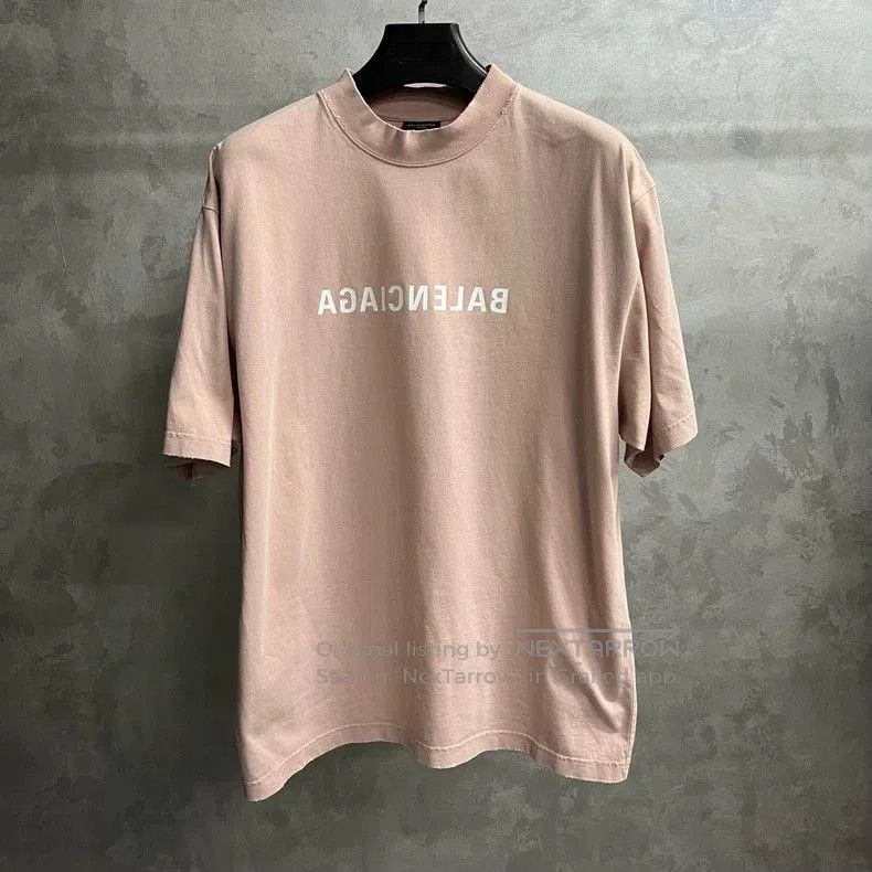 Balenciaga Balenciaga Pink Logo Print Short Sleeve T-Shirt. Size US S / EU 44-46 / 1 - 1 Thumbnail