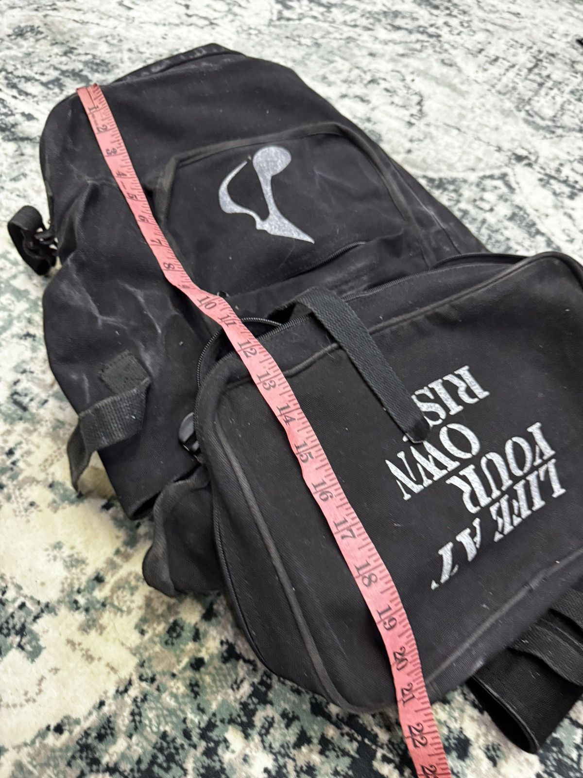 Japanese Brand VINTAGE LIFE AT YOUR OWN RISK JAPANESE BAGPACK Size ONE SIZE - 7 Thumbnail