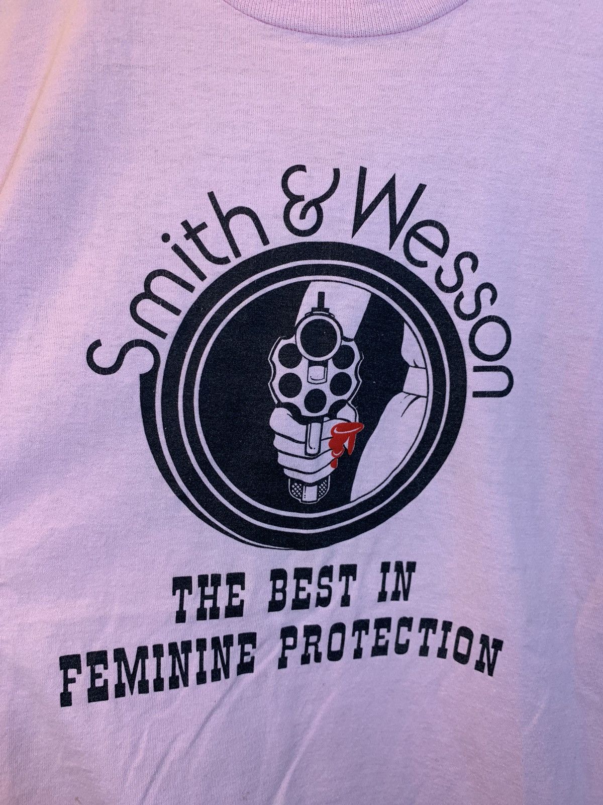 *RARE* Vintage Smith & Wesson Best Feminine Protection Shirt Tops