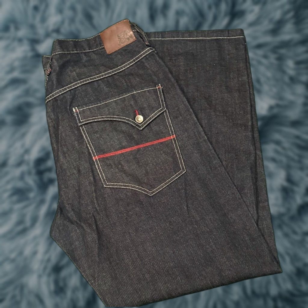 Sean John VINTAGE Sean John Jeans Baggy Hip Hop Skater Punk Grunge VTG Mens 42 Jeans 42x34 Dark Blue Size US 42 / EU 58 - 1 Thumbnail