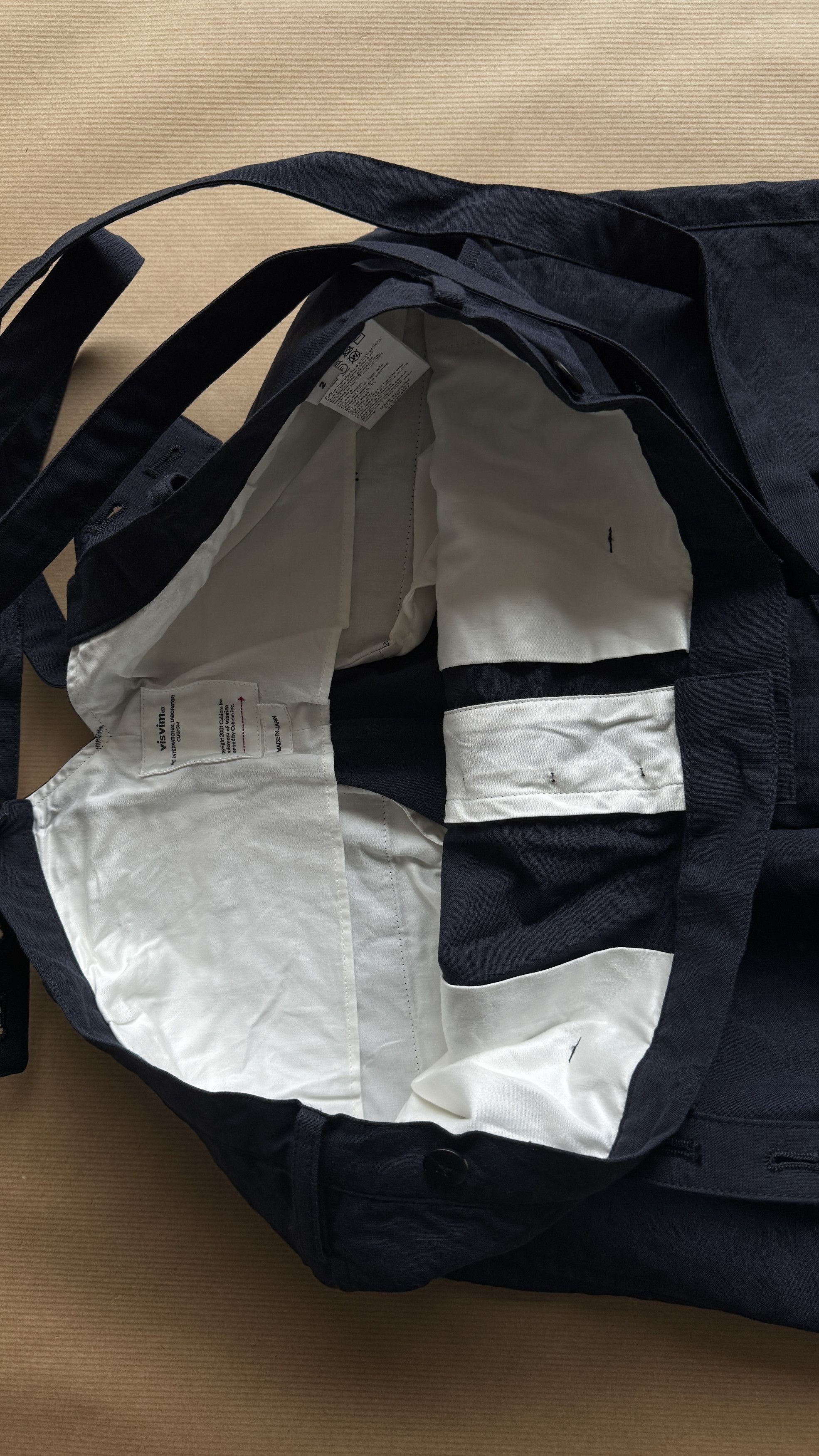 Visvim aa . 2 . as new . TRAVAILLER WOOL LINEN BRACES PANTS(W / L) Size US 34 / EU 50 - 18 Thumbnail