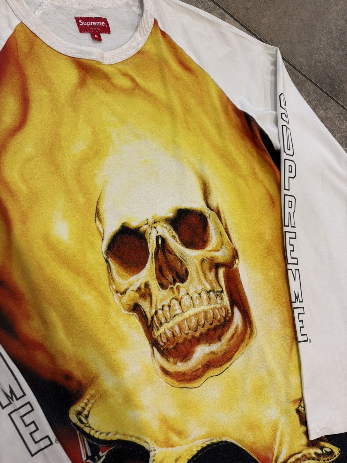Supreme Supreme Ghost Rider Raglan L/S Tee – Size M – Archive Piece Size US M / EU 48-50 / 2 - 4 Thumbnail