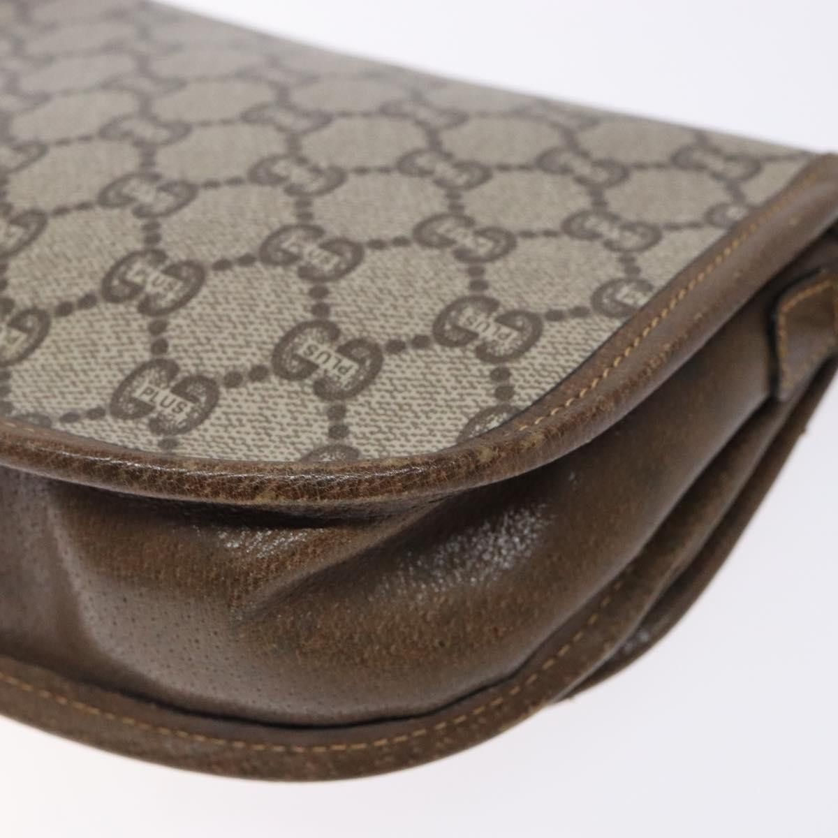 Gucci GUCCI GG Plus Supreme Shoulder Bag Pvc Beige Gold Size ONE SIZE - 12 Thumbnail