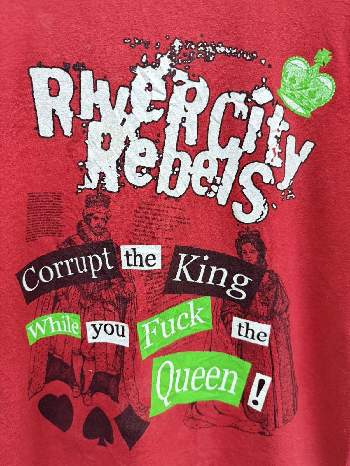 Band Tees Vintage River City Rebels Corrupt The King Tee Size US M / EU 48-50 / 2 - 2 Thumbnail
