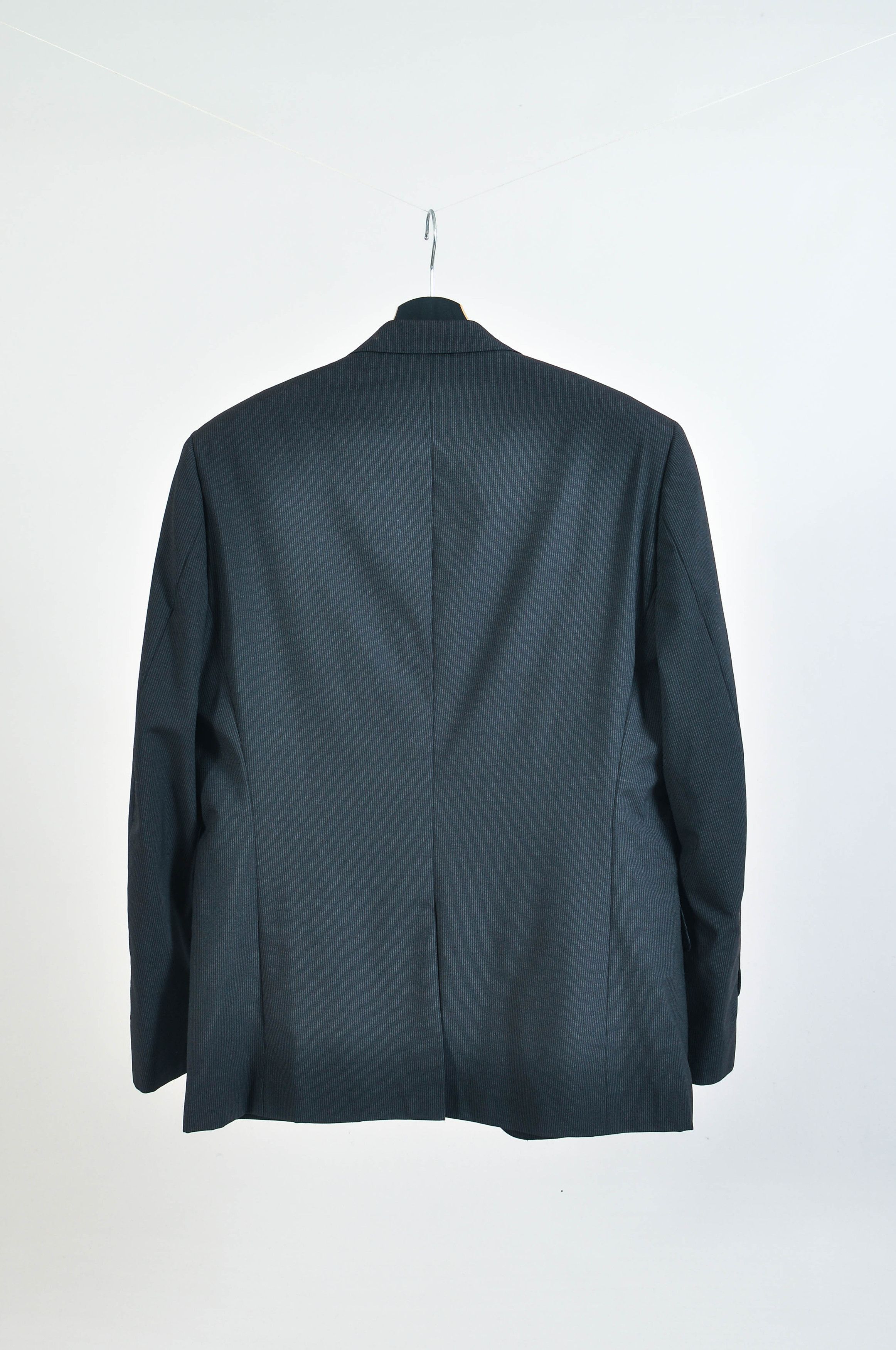 Matinique Matinique Dark Brown Striped Wool Suit Size 42R - 4 Thumbnail