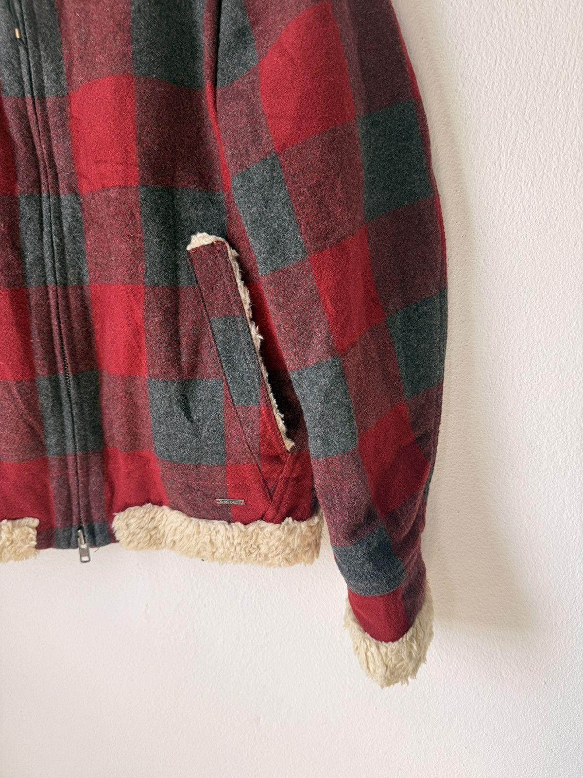 Diesel Black Gold DIESEL BOMBER JACKET SHADOW PLAID SHERPA Size US S / EU 44-46 / 1 - 4 Thumbnail
