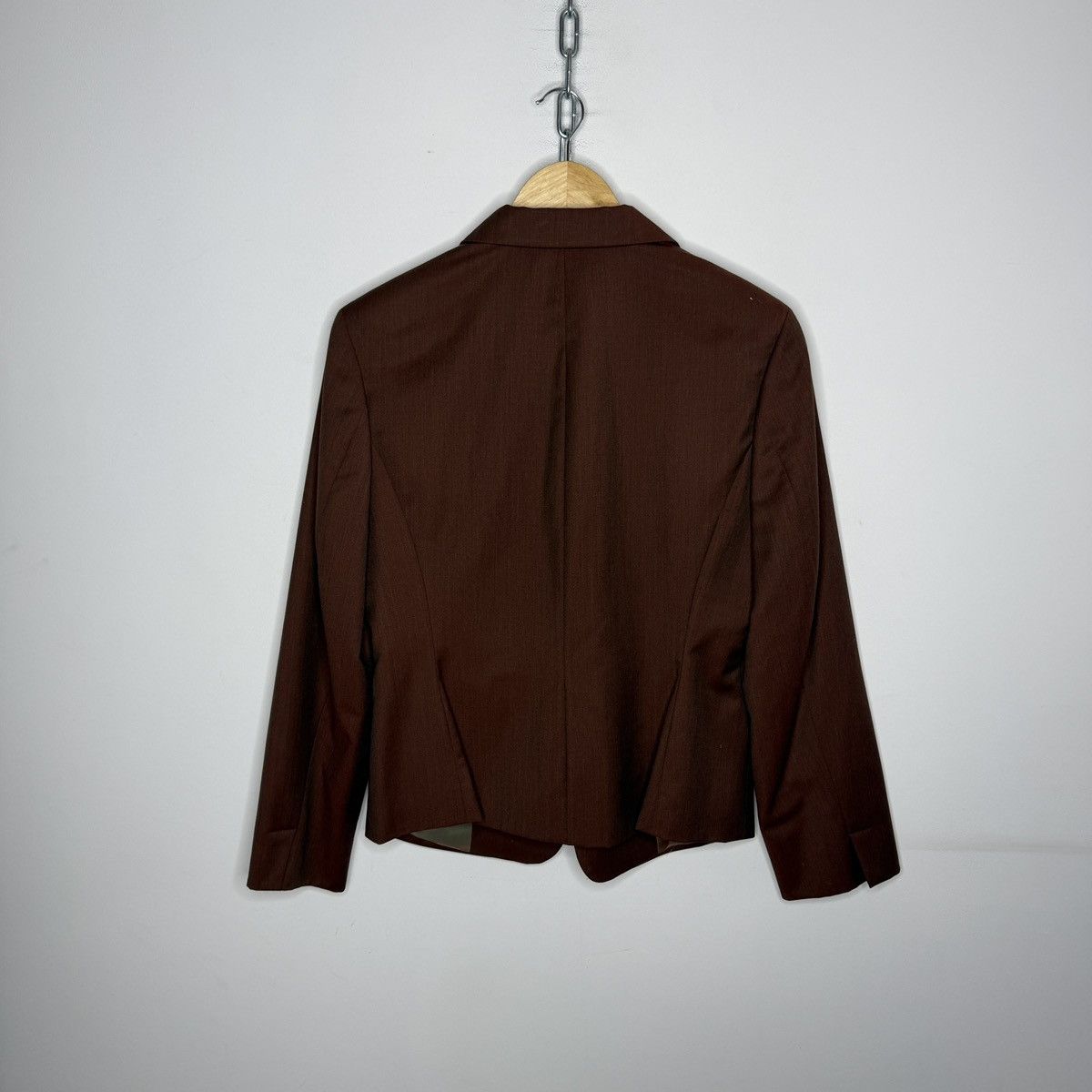 Jil Sander Vintage Jil sander blazer coat jacket brown wool Size S / US 4 / IT 40 - 8 Thumbnail
