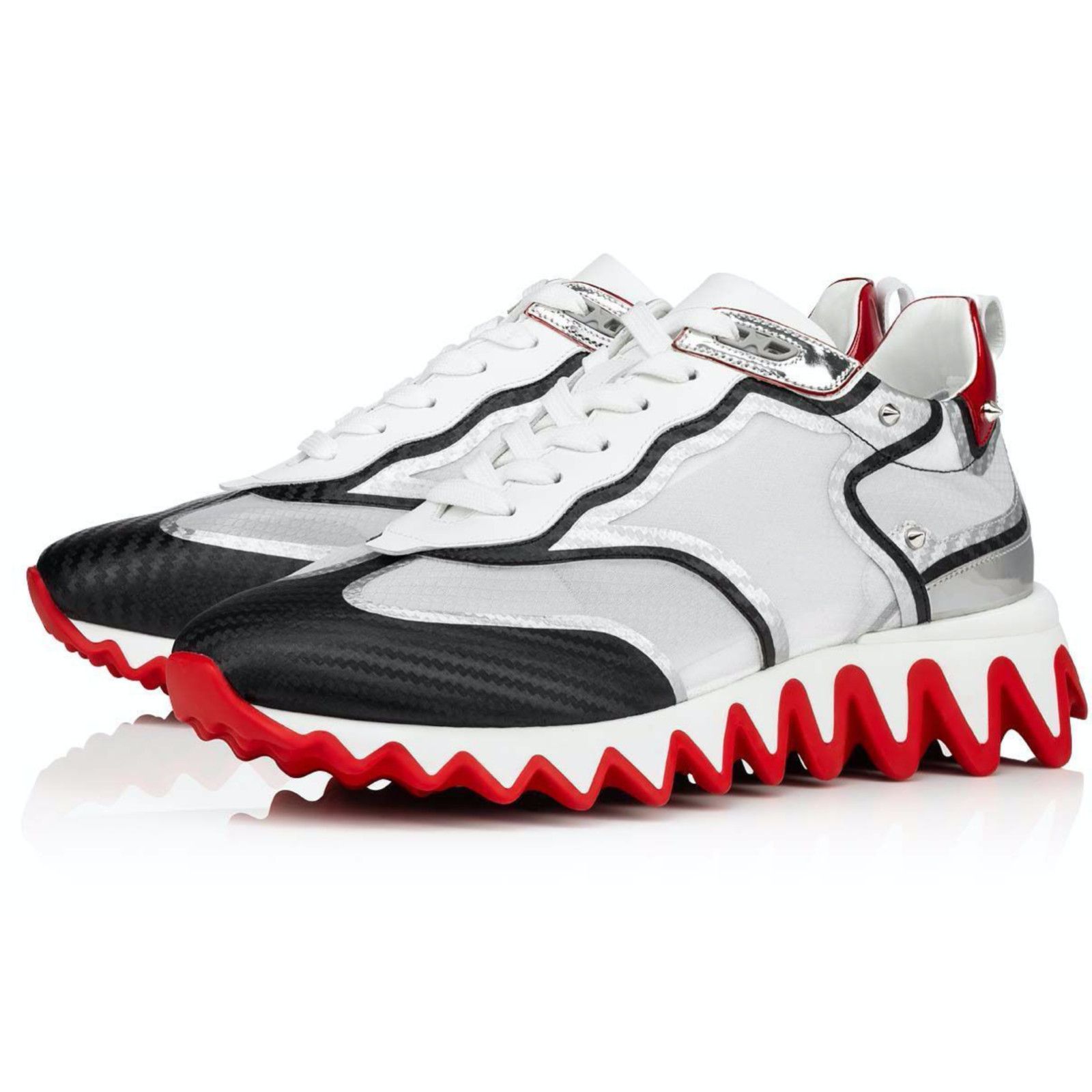 Christian Louboutin Christian Louboutin Mens Sharkina Uomo Flat Black Platform Size US 9 / EU 42 - 1 Thumbnail