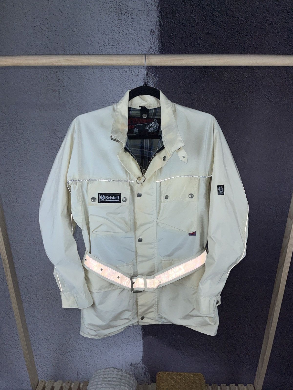 Belstaff Belstaff Tourmaster 500 Rider Belted Motorcycle Light Jacket Size US XS / EU 42 / 0 - 13 Thumbnail