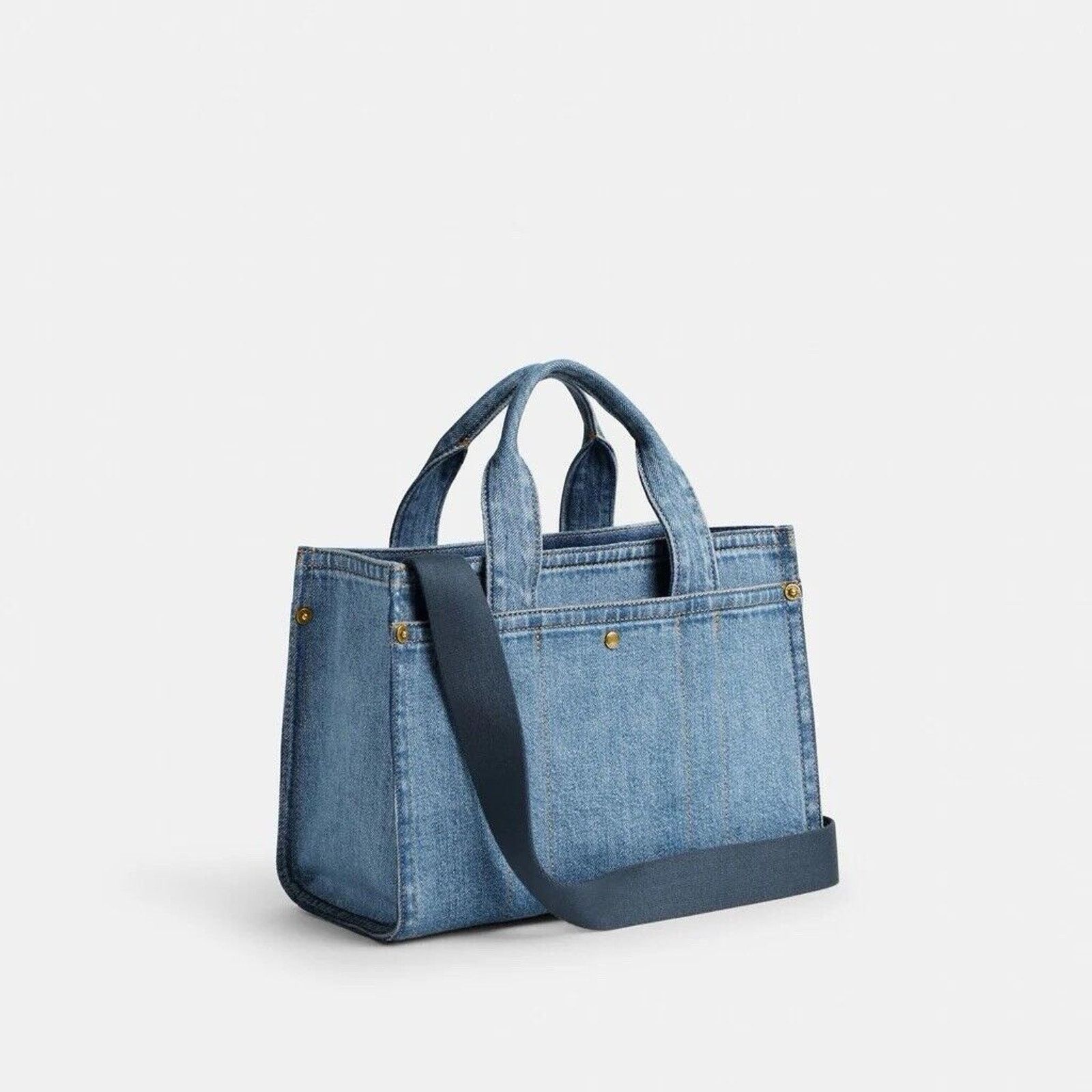 Coach NWT COACH Cargo Tote Denim Indigo Bag 26 CR659 Size ONE SIZE - 4 Thumbnail