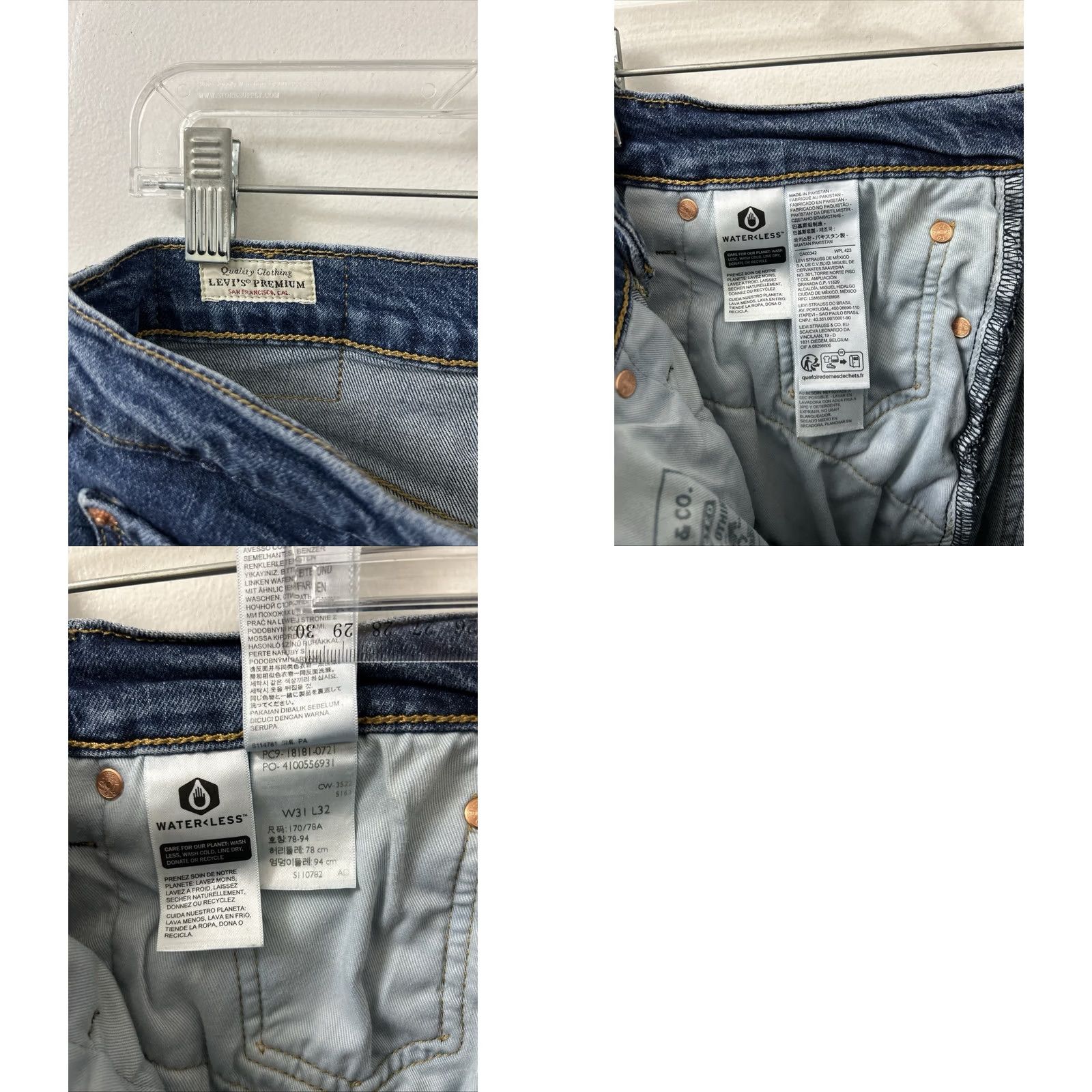 Levi's Levi's 541 Athletic Taper Jeans Mens 31x32 Medium Wash Blue Big E Zipper Jeans Shirt? Size US 31 - 9 Thumbnail