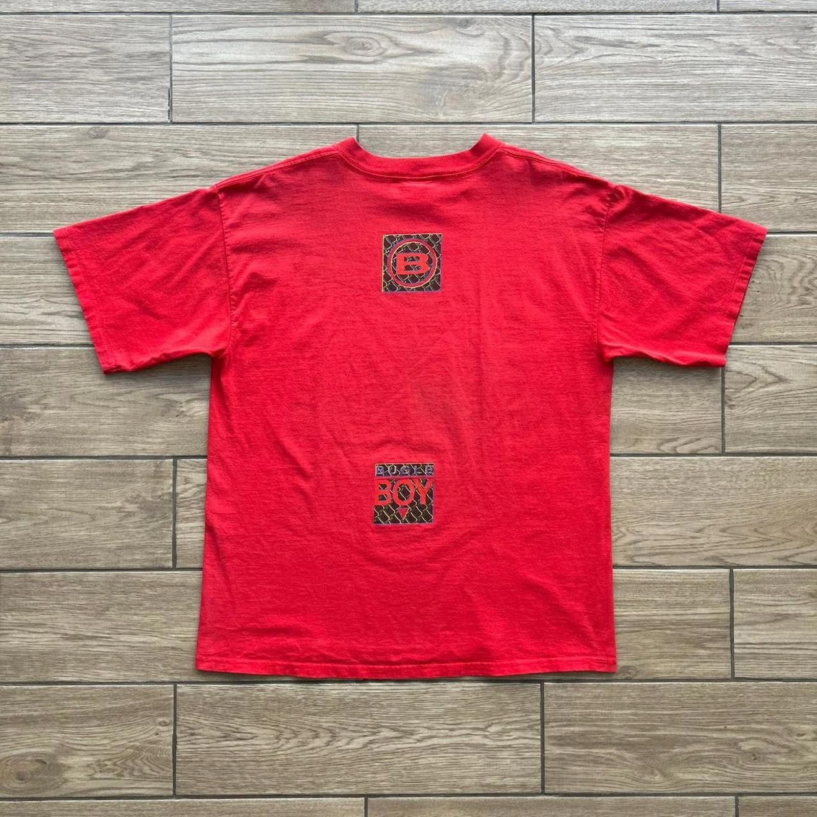 Bugle Boy Vintage 90’s Red Bugle Boy Skater T-Shirt Size US L / EU 52-54 / 3 - 3 Thumbnail