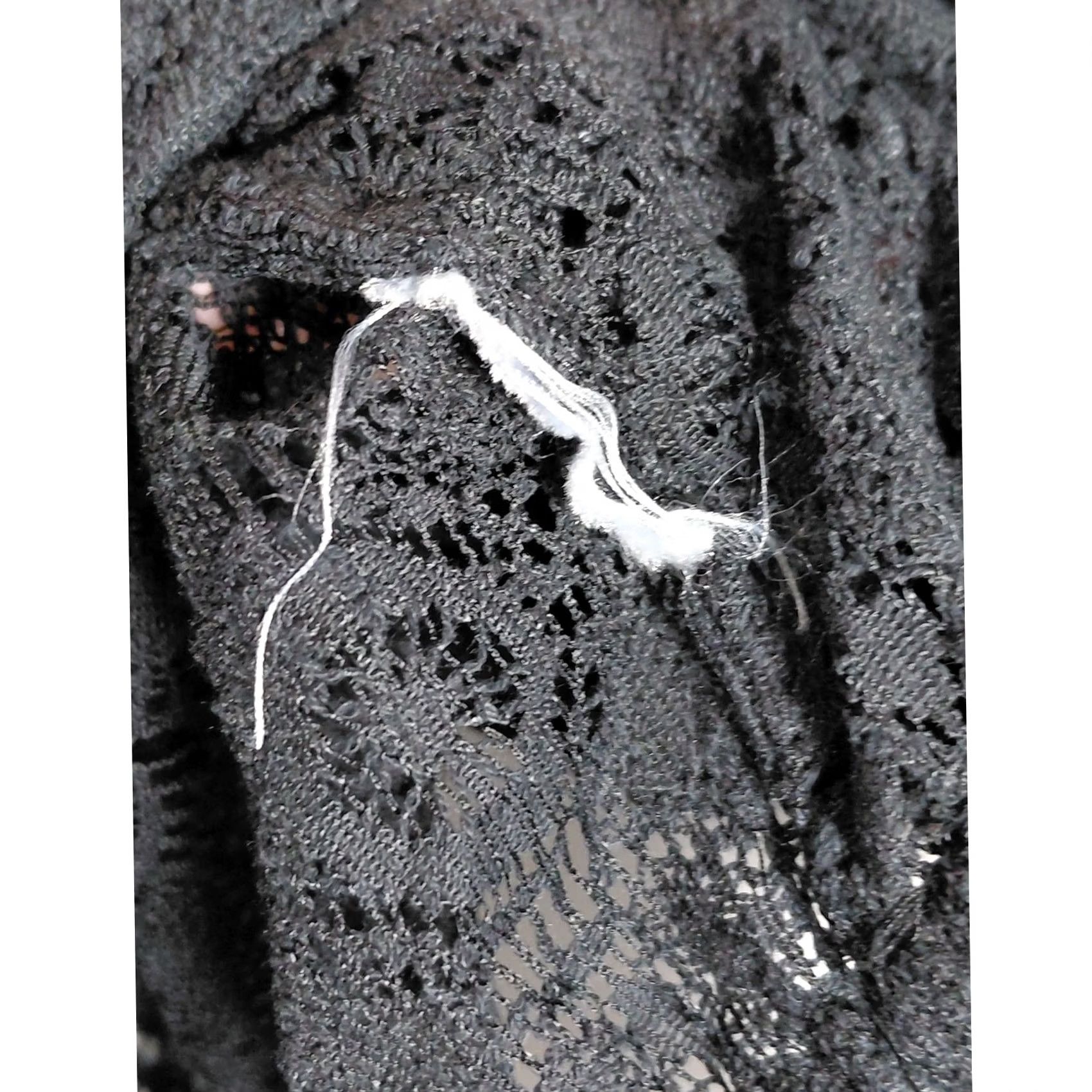 Iro IRO Lace Top Women Size 34 Black Solid Short Sleeve Size XXS / US 00 / IT 34 - 3 Thumbnail