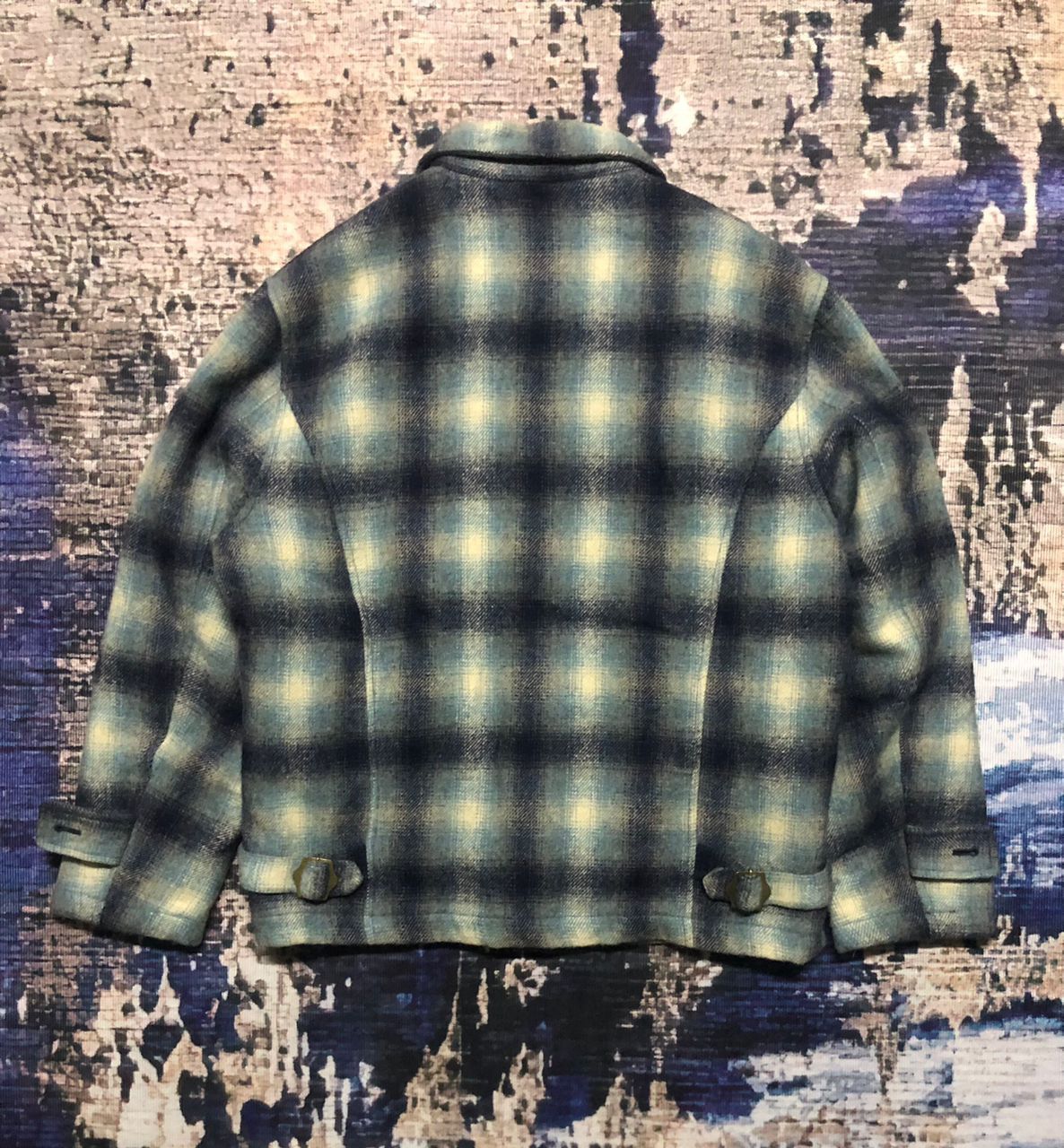 Japanese Brand Vintage Shadows Plaid Wool Flannel Zipper Jacket Size US M / EU 48-50 / 2 - 2 Thumbnail
