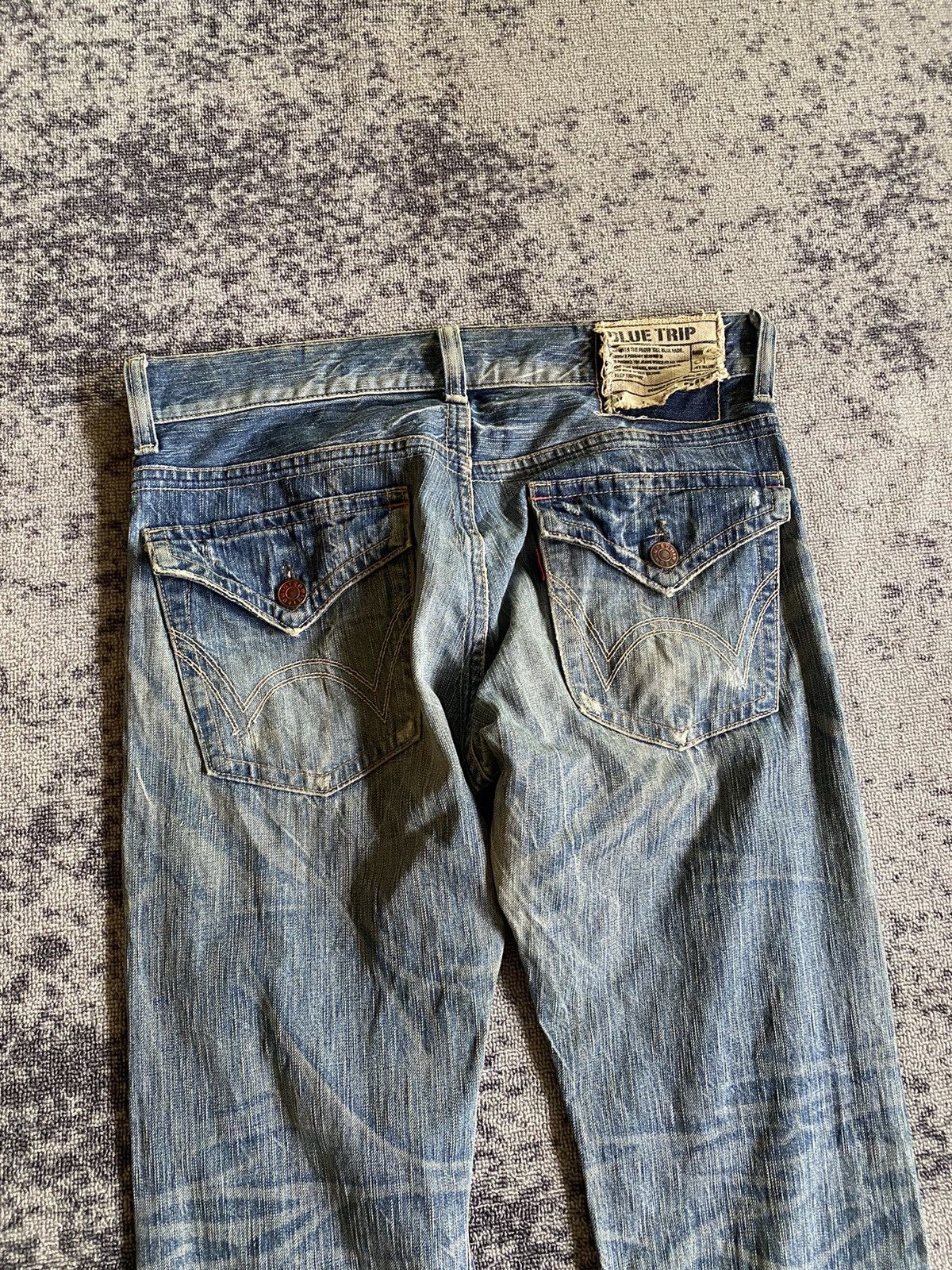 Hysteric Glamour Y2k Edwin 503 distressed bootcut jeans Size US 33 - 2 Thumbnail