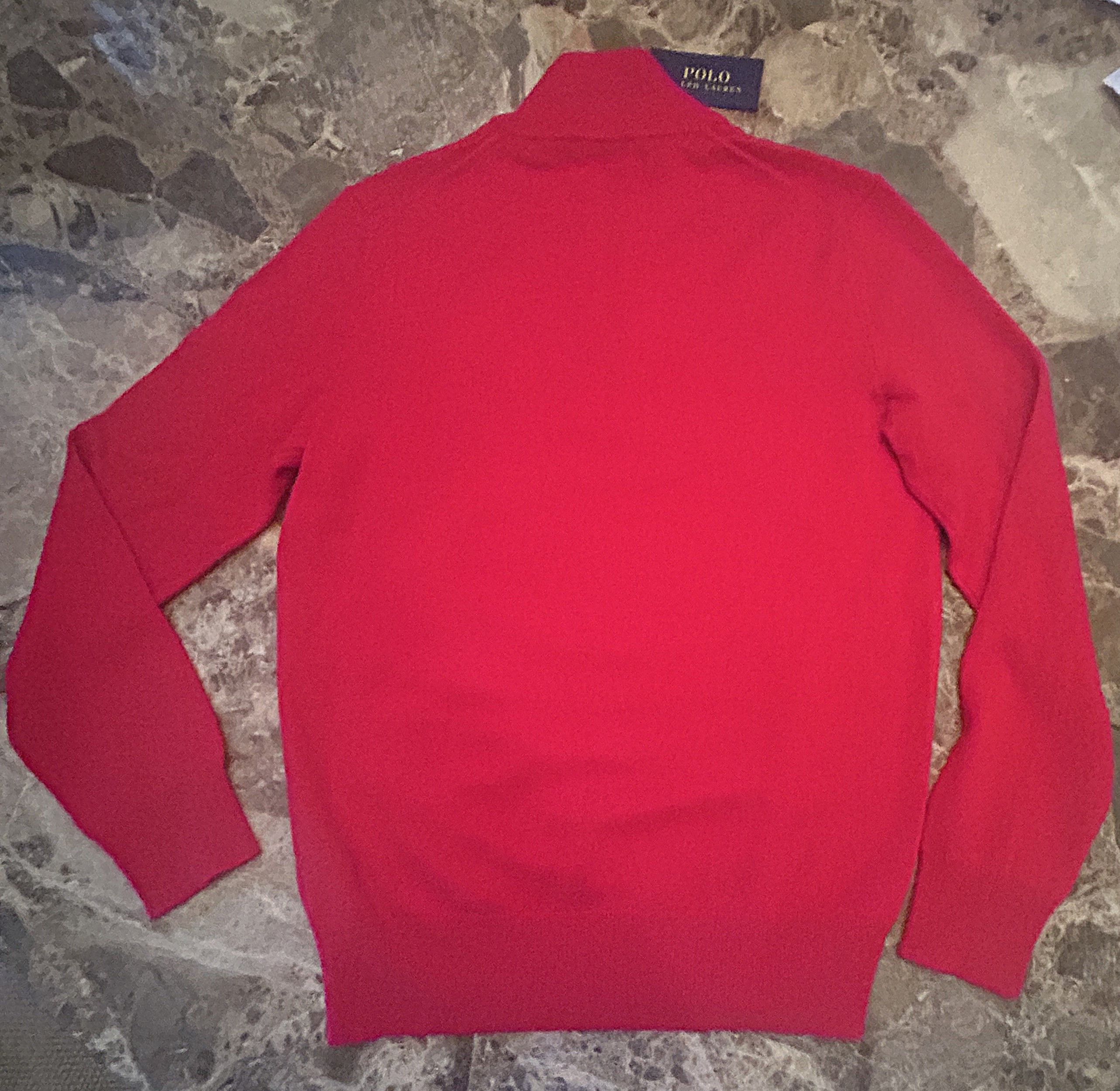 Polo Ralph Lauren Polo Ralph Lauren Cashmere 1/4 Zip Sweater Red Small Size US S / EU 44-46 / 1 - 5 Thumbnail