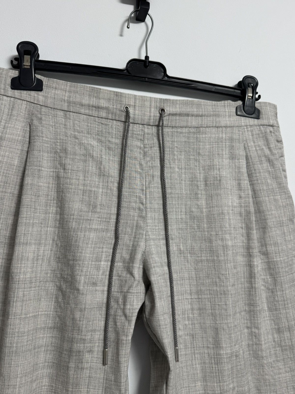Fabiana Filippi Fabiana Filippi Womens Merino Wool Pants Drawstring Trousers Size 30" / US 8 / IT 44 - 6 Thumbnail